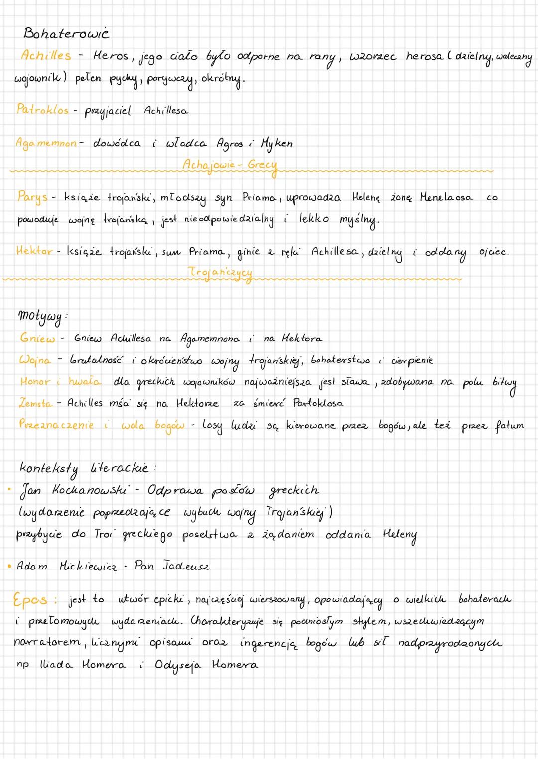 # Iliada
epoka: starożytność, antyk
rodzaj: epika
gatunek: epos
Homer
tytuł pochodzi od słowa
"Ilion" które jest inną nazwą
Troi
genez