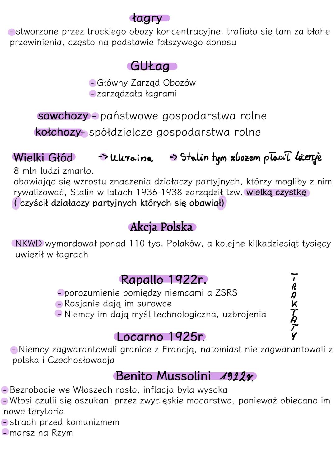 --- OCR Start ---
postanowienia traktatu wersalskiego
28 czerwiec 1919r.
>Niemcy utraciły Alzację, Lotaryngię, Pomorze, część Śląska i posia