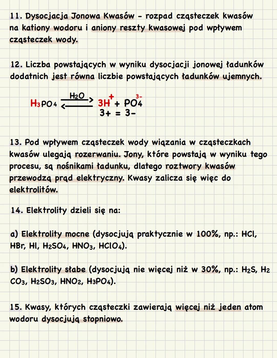 # Dycocjacja Jonowa Kwasów
1. Atomy pierwiastków chemicznych są elektrycznie obojętne.
Oznacza to, że liczba protonów (+) w ich jądrac