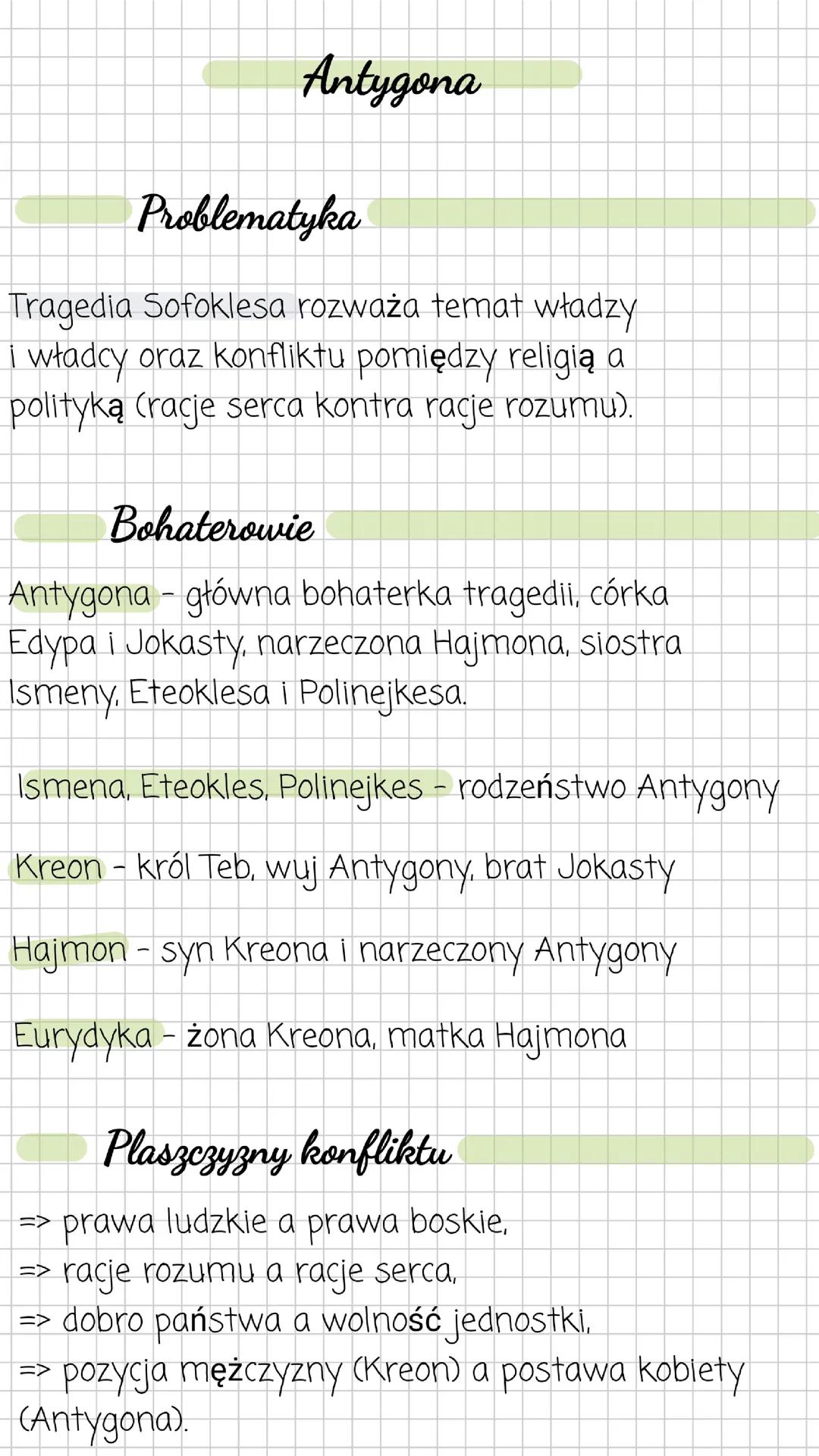 „Antygona”, Sofokles