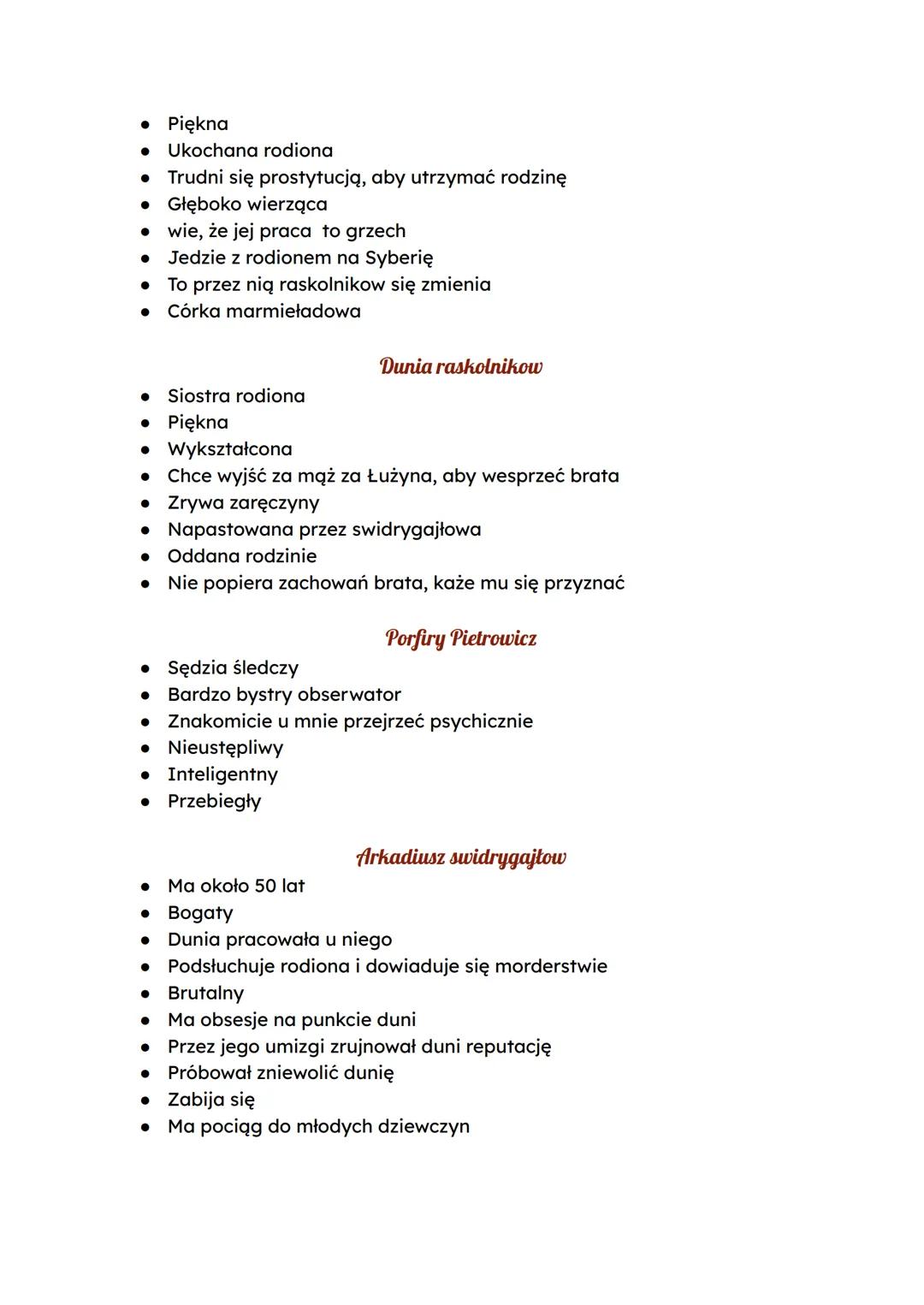 --- OCR Start ---
Autor: Fiodor Dostojewski
Zbrodnia i kara
Geneza: Dostojewski podczas katorgi odbył dużo rozmów współwięźniami.
Śledził lo