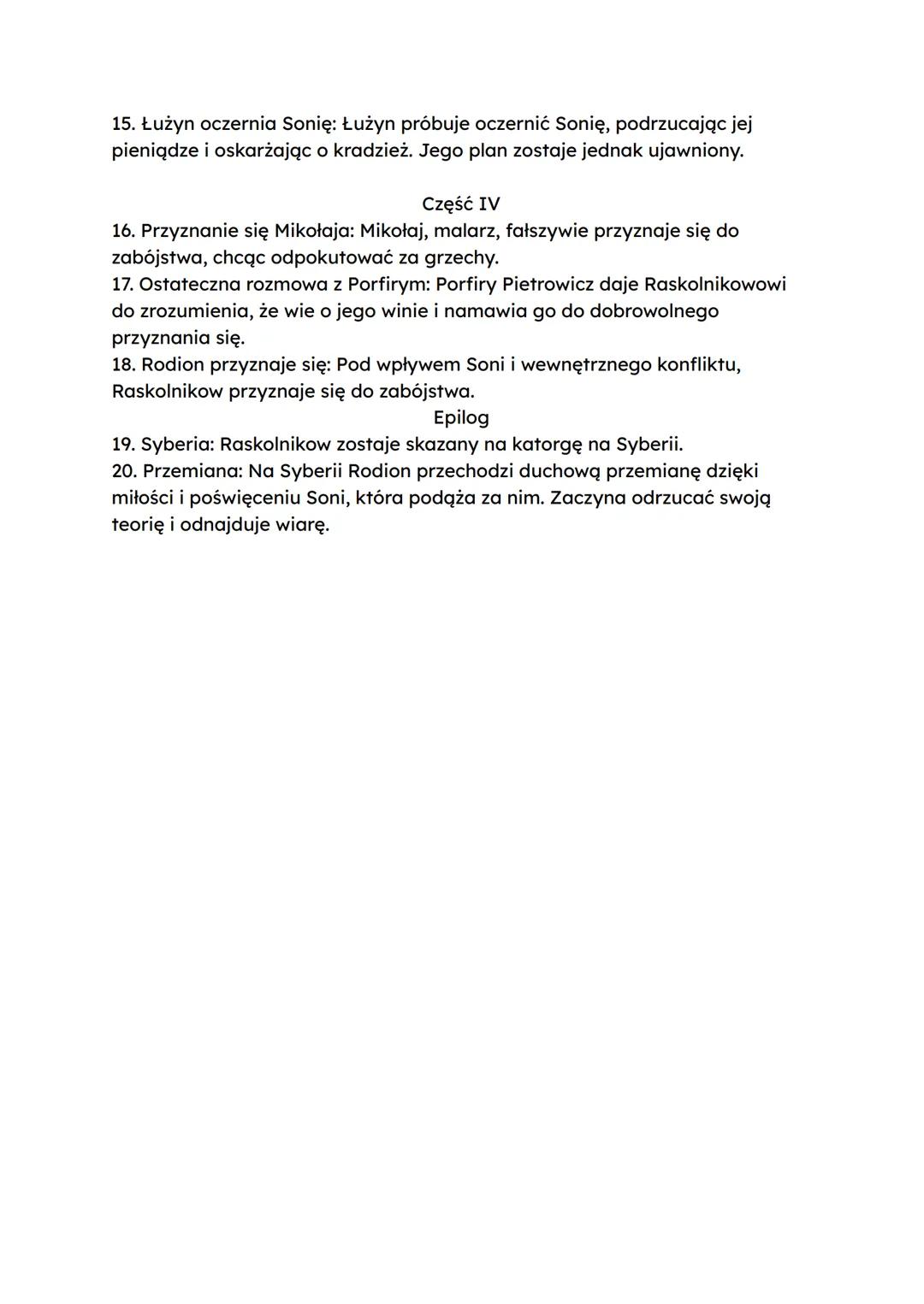 --- OCR Start ---
Autor: Fiodor Dostojewski
Zbrodnia i kara
Geneza: Dostojewski podczas katorgi odbył dużo rozmów współwięźniami.
Śledził lo