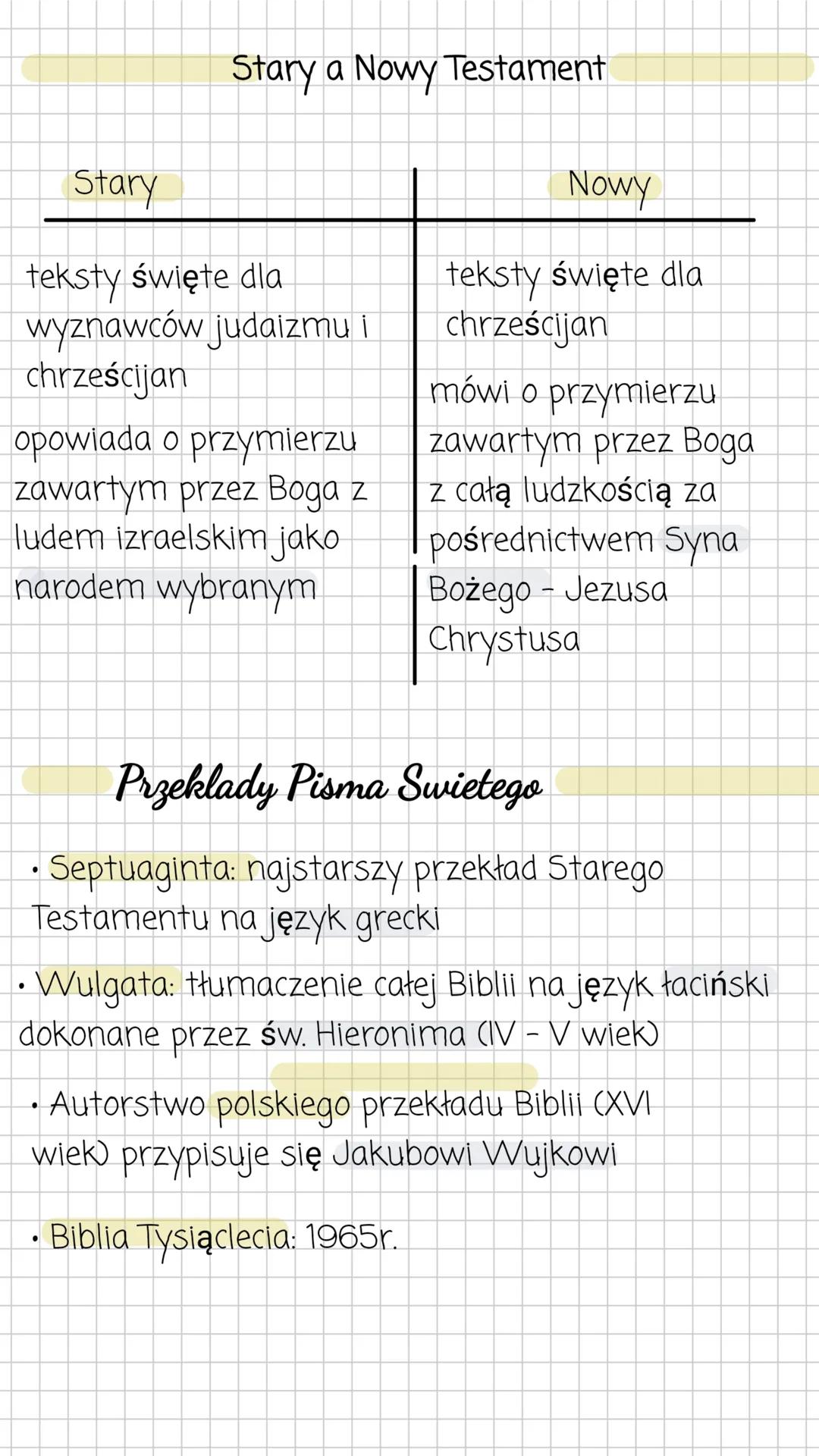 --- OCR Start ---
Stary a Nowy Testament
Stary
Nowy
teksty święte dla
teksty święte dla
wyznawców judaizmu i
chrześcijan
chrześcijan
mówi o