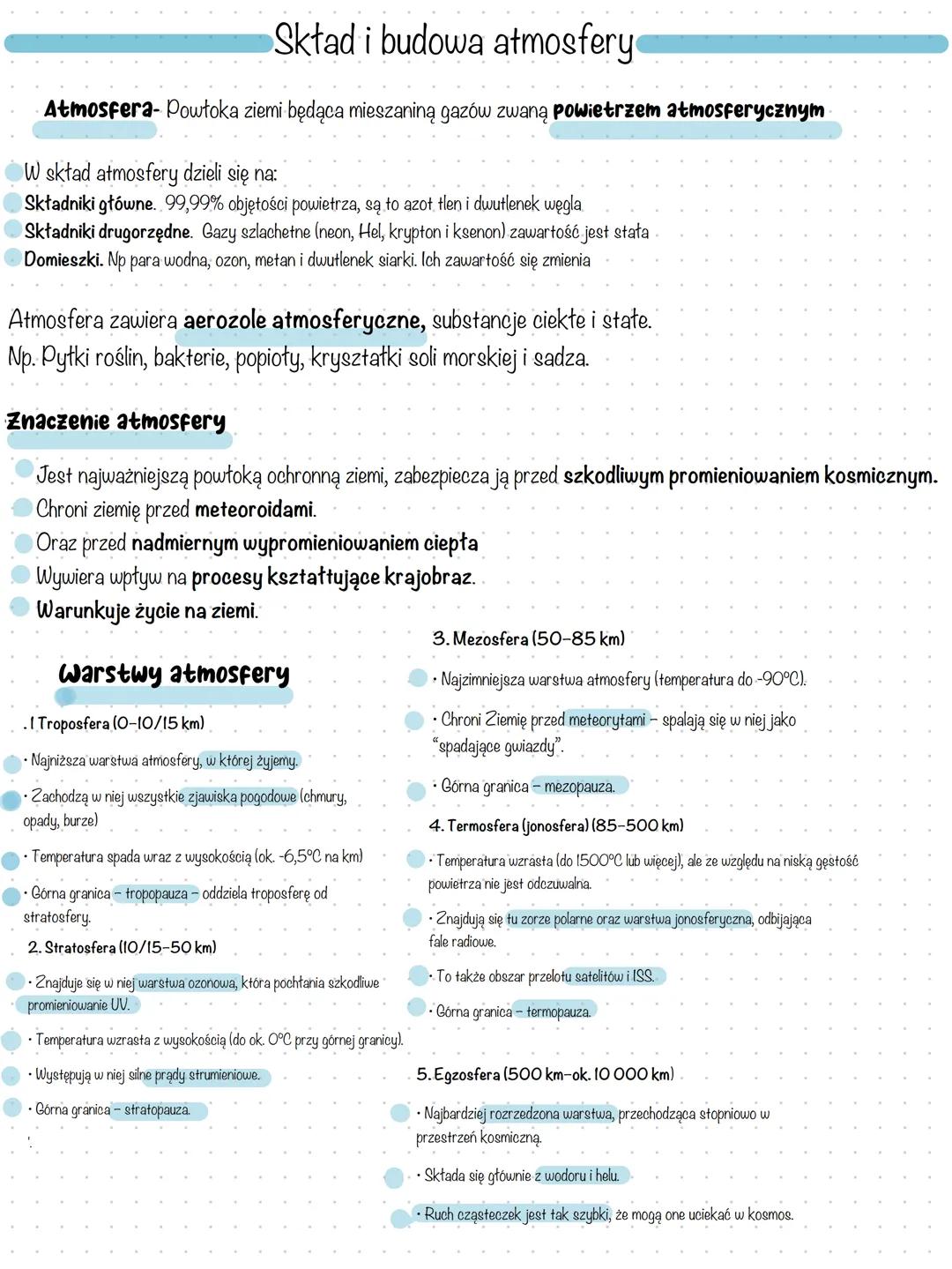 Atmosfera: Jej Skład i Struktura - Geografia Rozszerzona