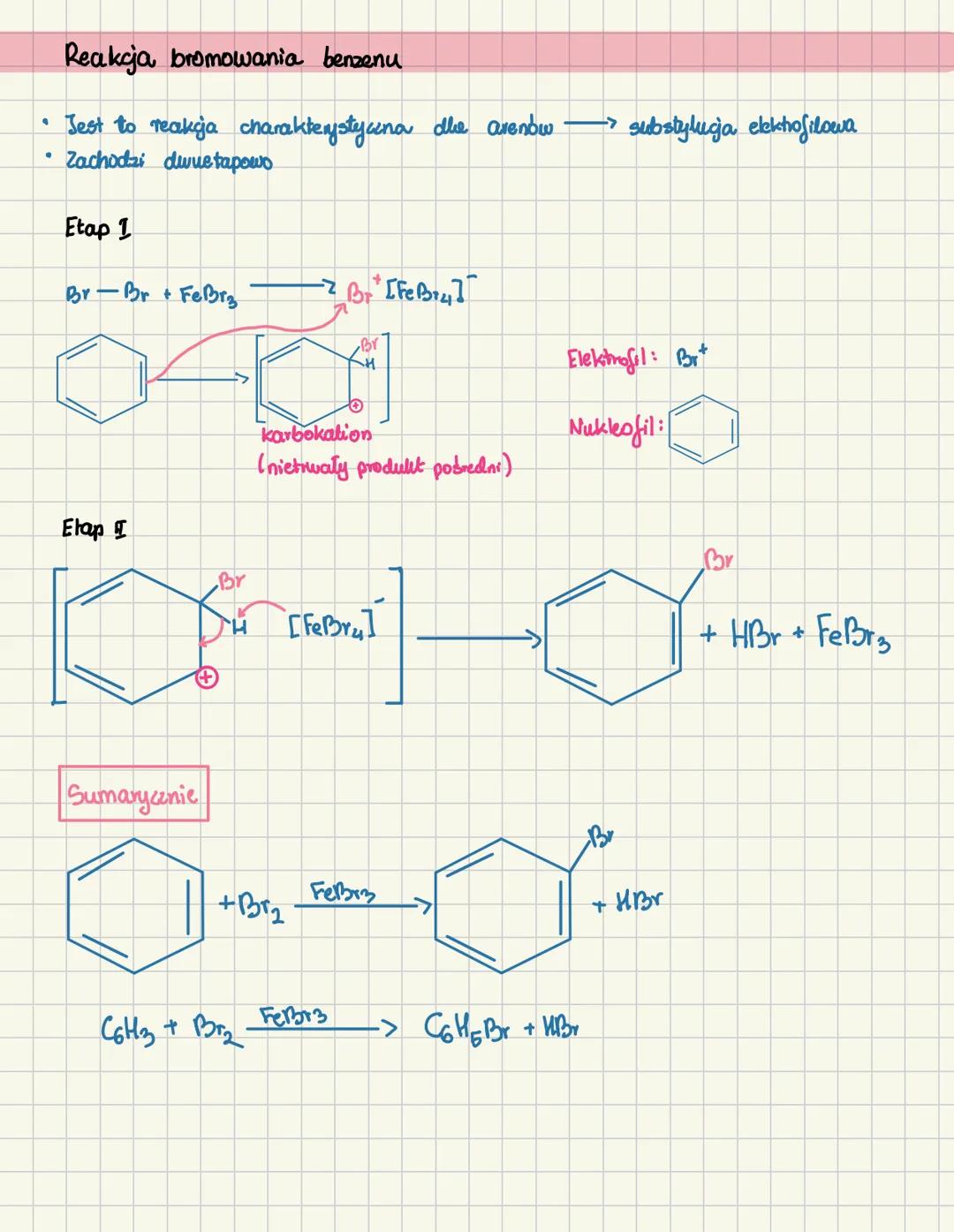 # Węglowodory aromatyczne Areny
Związki węgla i wodoru, które w caąsteczkach mają conajmnią jeden płaski
pierścień zbudowany z atomów węgla
