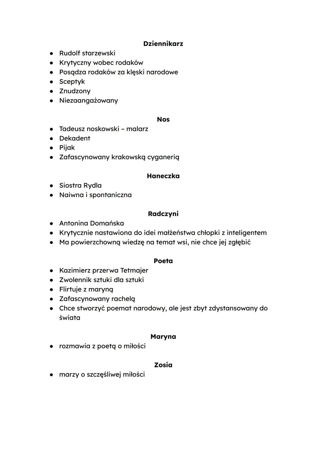 # Wesele
Geneza: autentyczny ślub Lucjana Rydla z chłopcom Jadwigą
mikołajewiczówną w Krakowie i weselem w Bronowickiej chacie Włodzimierza