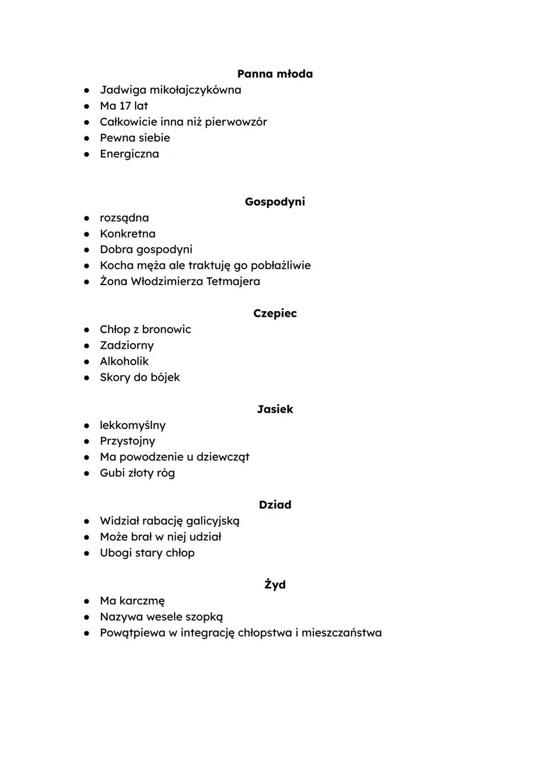 # Wesele
Geneza: autentyczny ślub Lucjana Rydla z chłopcom Jadwigą
mikołajewiczówną w Krakowie i weselem w Bronowickiej chacie Włodzimierza