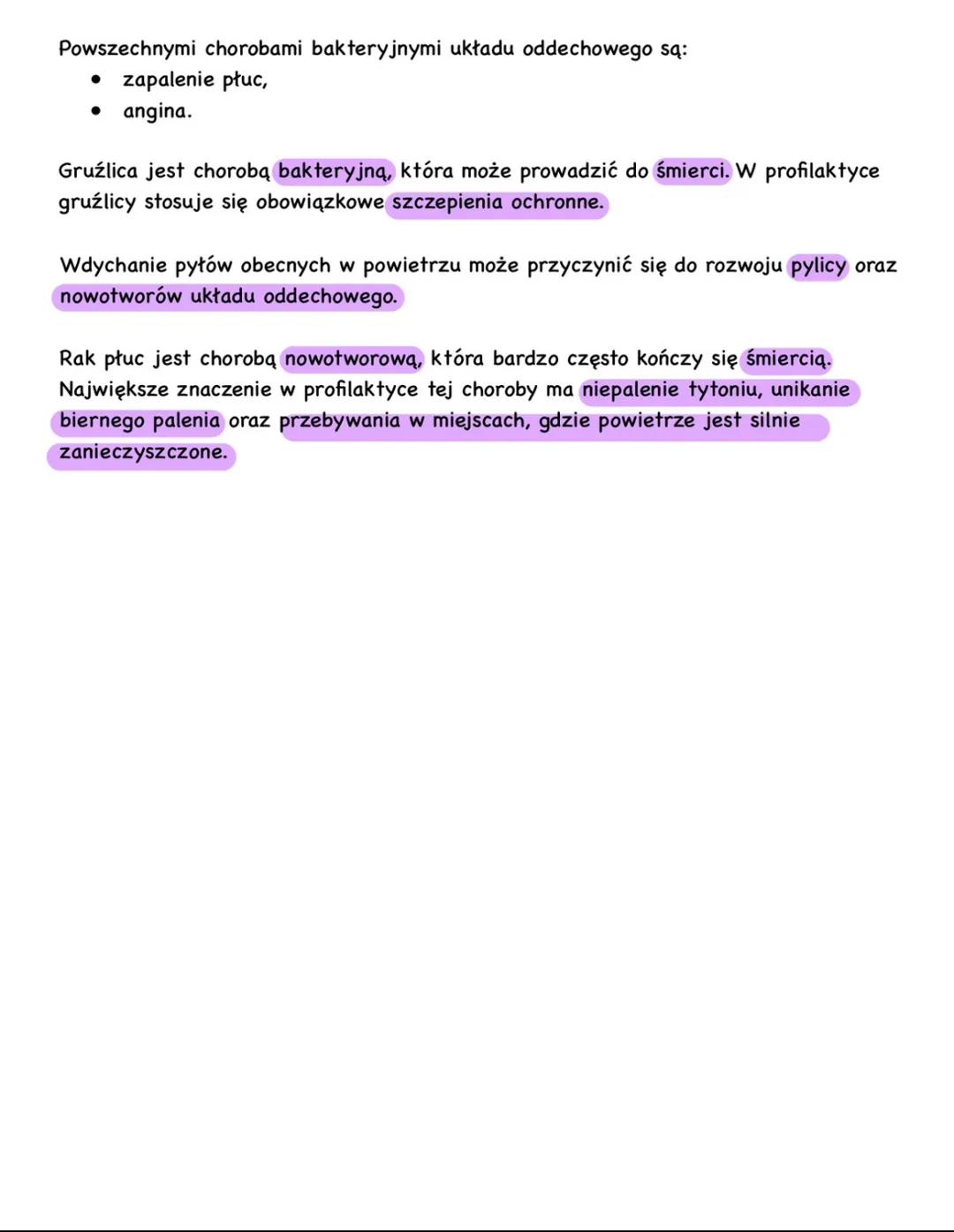 # Higiena i choroby układu
oddechowego
Jak chronić układ oddechowy?
Oddychać przez nos powietrze dostające się do organizmu jest wtedy:
•