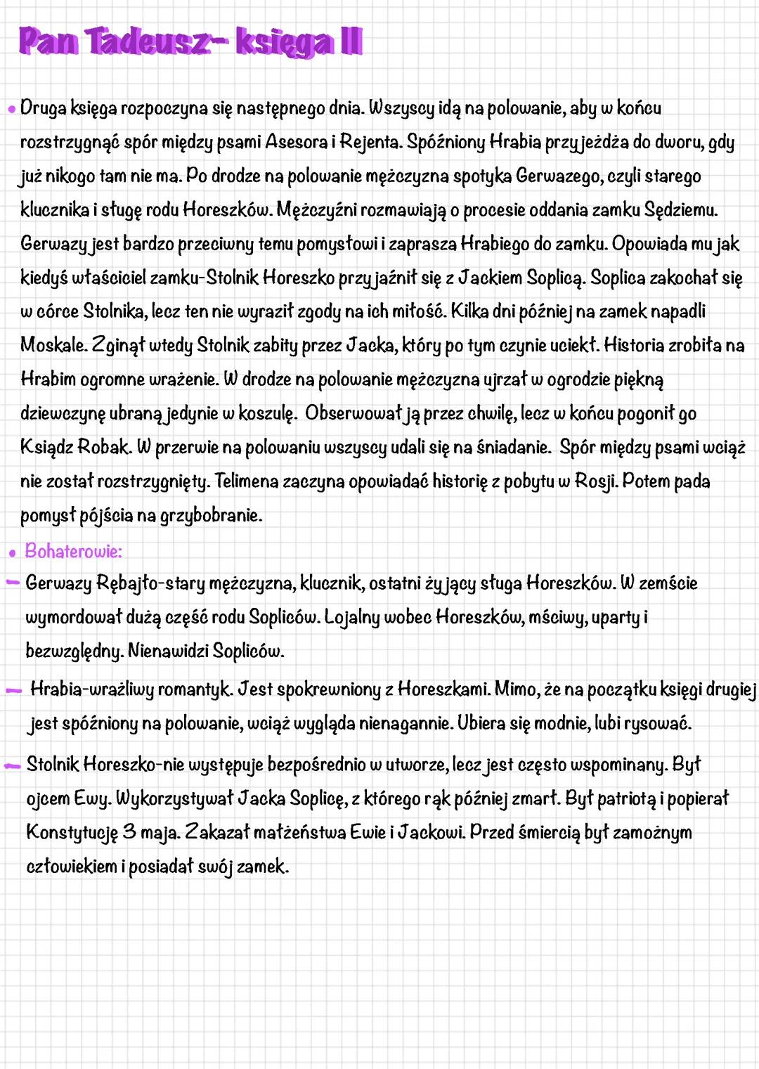 Pan Tadeusz-księga II
