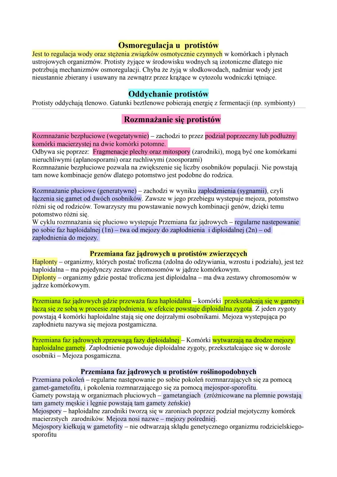 # Protisty - proste organizmy eukariotyczne
Protisty zwierzęce organizmy jednokomórkowe lub kolonijne, nie mają ściany komórkowej,
mają liz