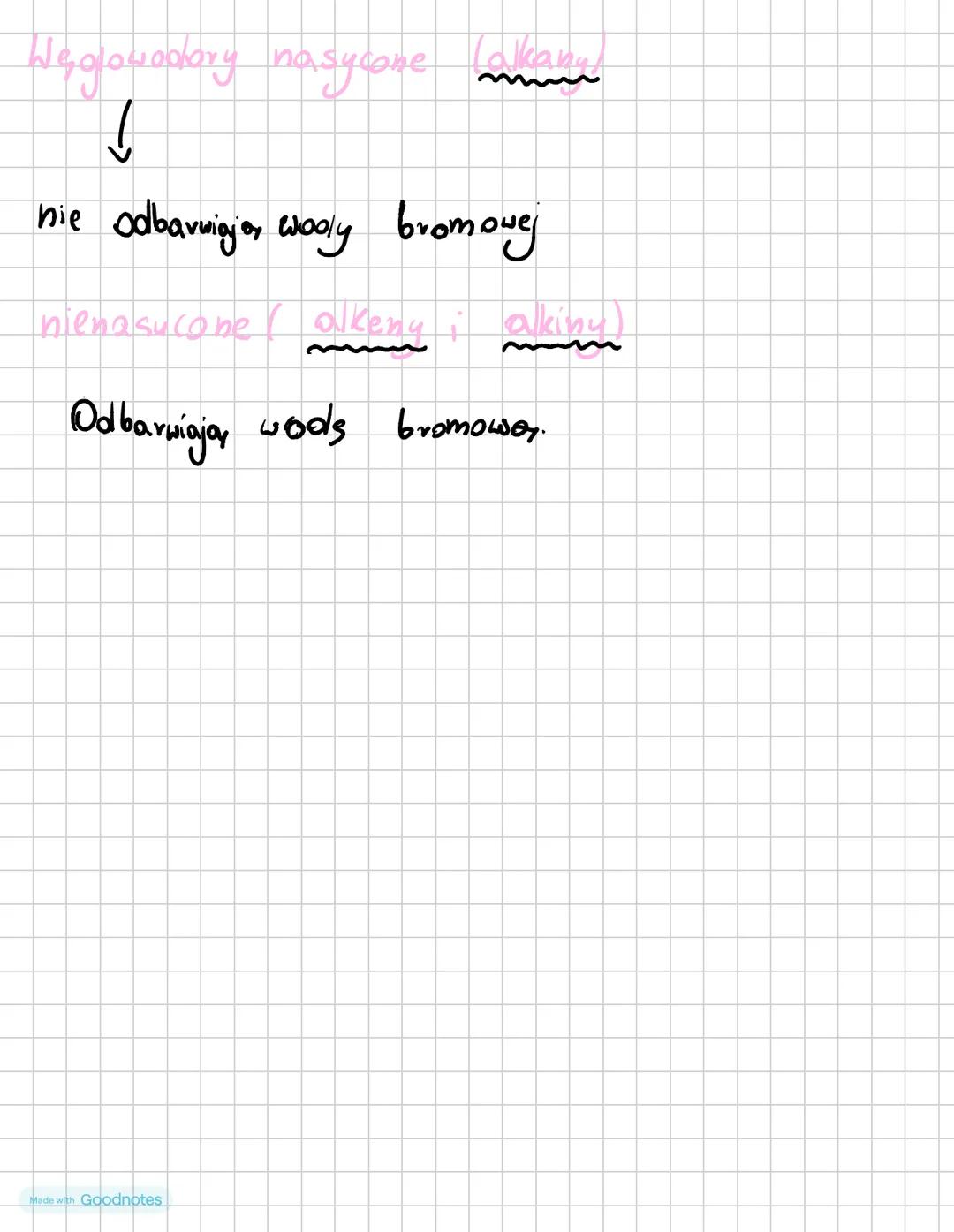 CHEMIA ♡
Made with Goodnotes # Weglowodory
weglowodory
nasycone
nienasycone
- so, tylko wiązania
- Pojedyncze
- jest co najmniej
- jedno