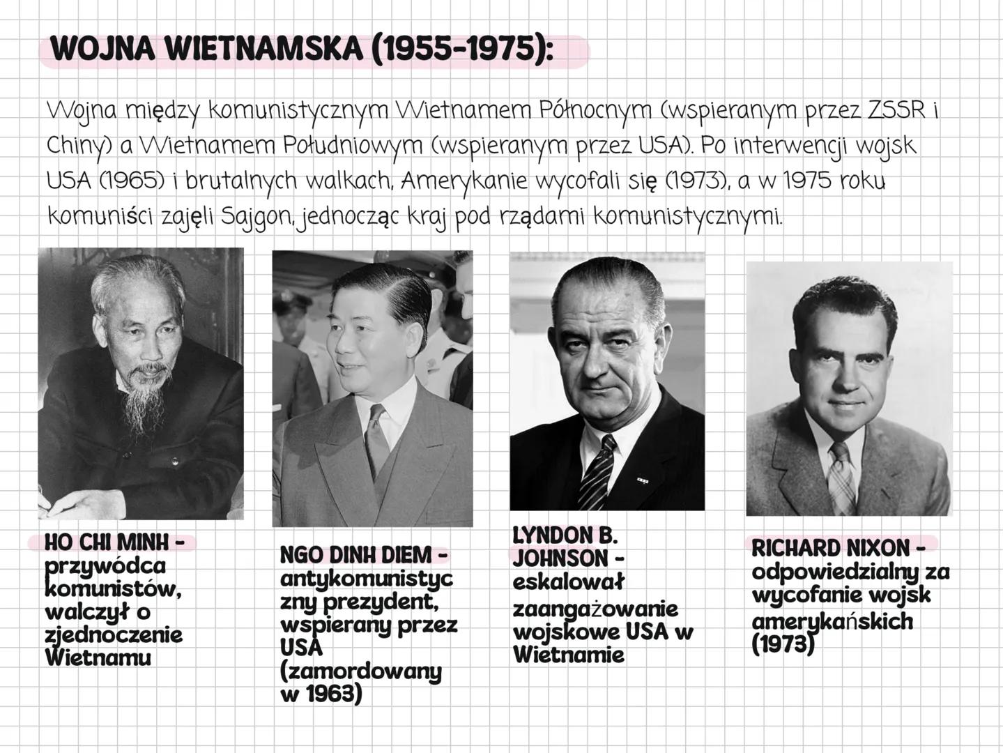 * ねこちゃん
* にゃー
* 笔记本
* 合格 # ZIMNA WOJNA (1947-1991)
• Zimna wojna - okres napięć politycznych, militarnych i ideologicznych między d