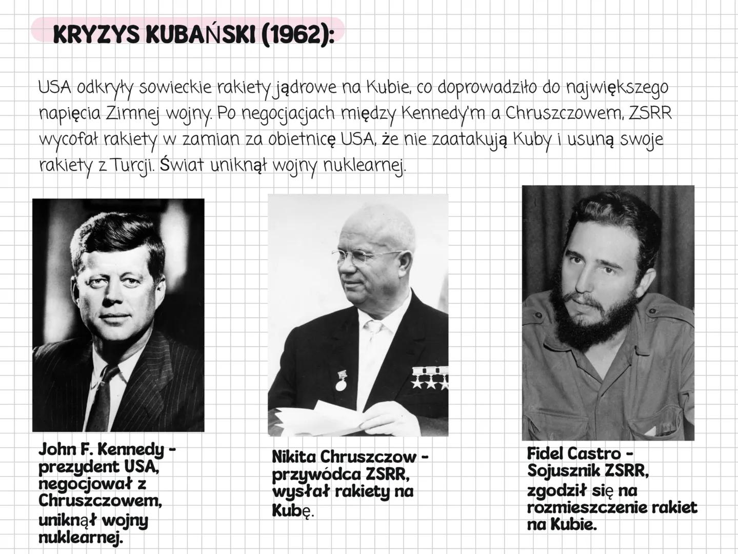 * ねこちゃん
* にゃー
* 笔记本
* 合格 # ZIMNA WOJNA (1947-1991)
• Zimna wojna - okres napięć politycznych, militarnych i ideologicznych między d