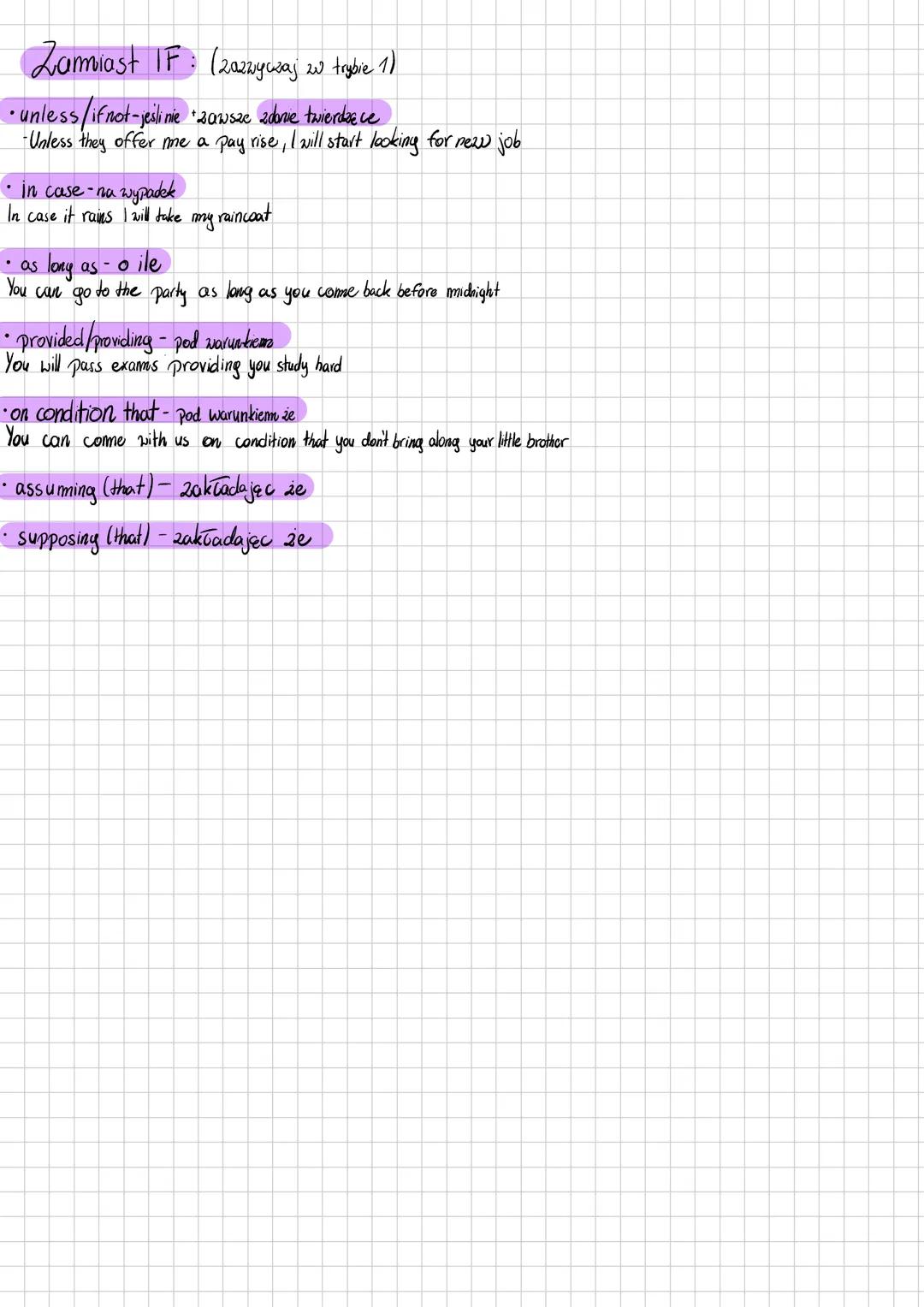 # Tryby warunkowe
• if+ zdanie warunkowe + zdanie rezultatu
O conditional if+ Present simple + Present Simple
- if Idrink coffe, I wake up