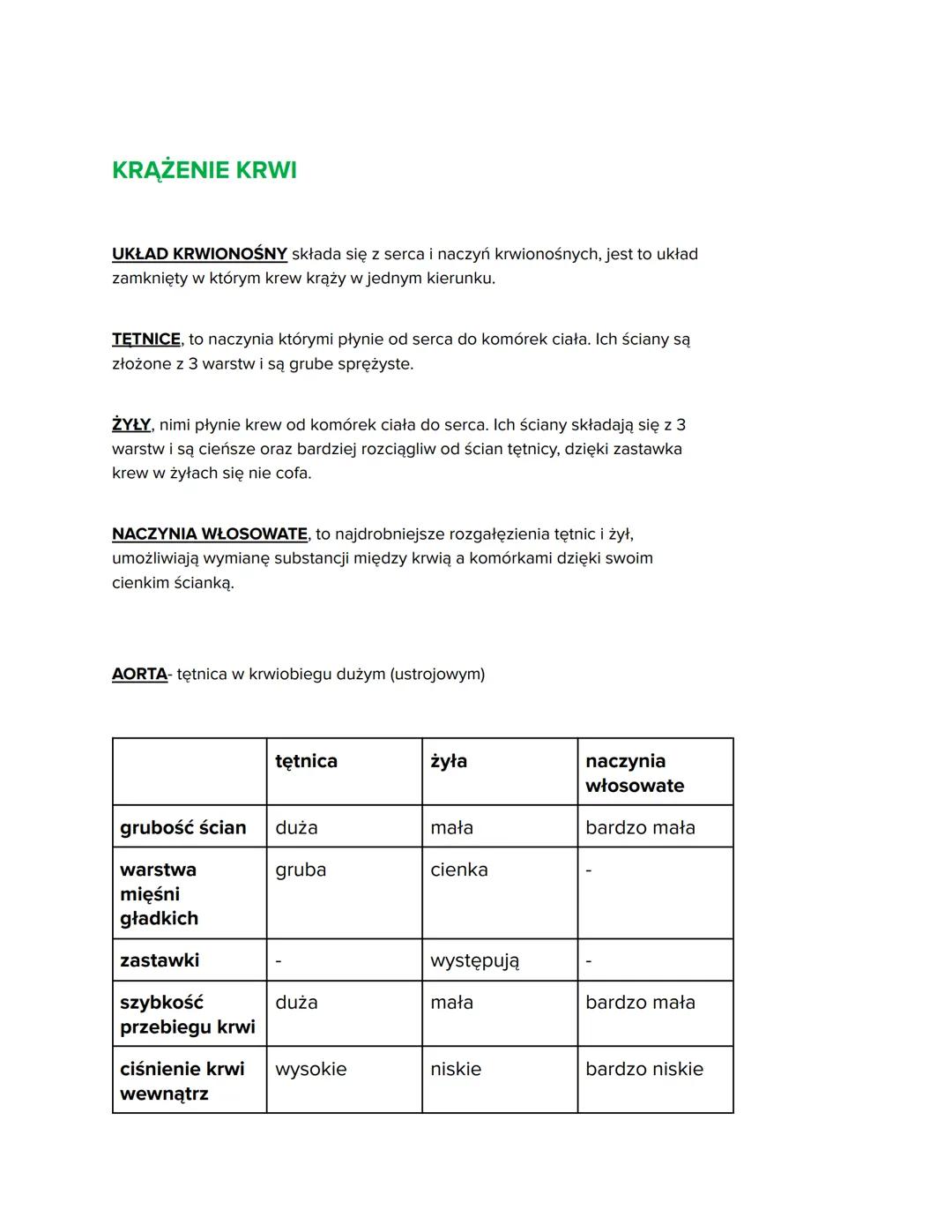 # Biologia „Układ Krążenia”
1) Budowa i funkcje krwi
2) Krążenie krwi
3) Budowa i działanie serca
4) Higiena i choroby układu krwionośne