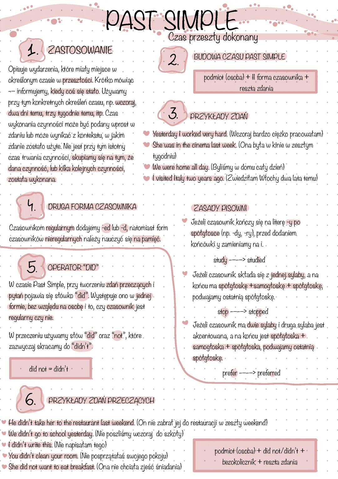 Past Simple - angielski