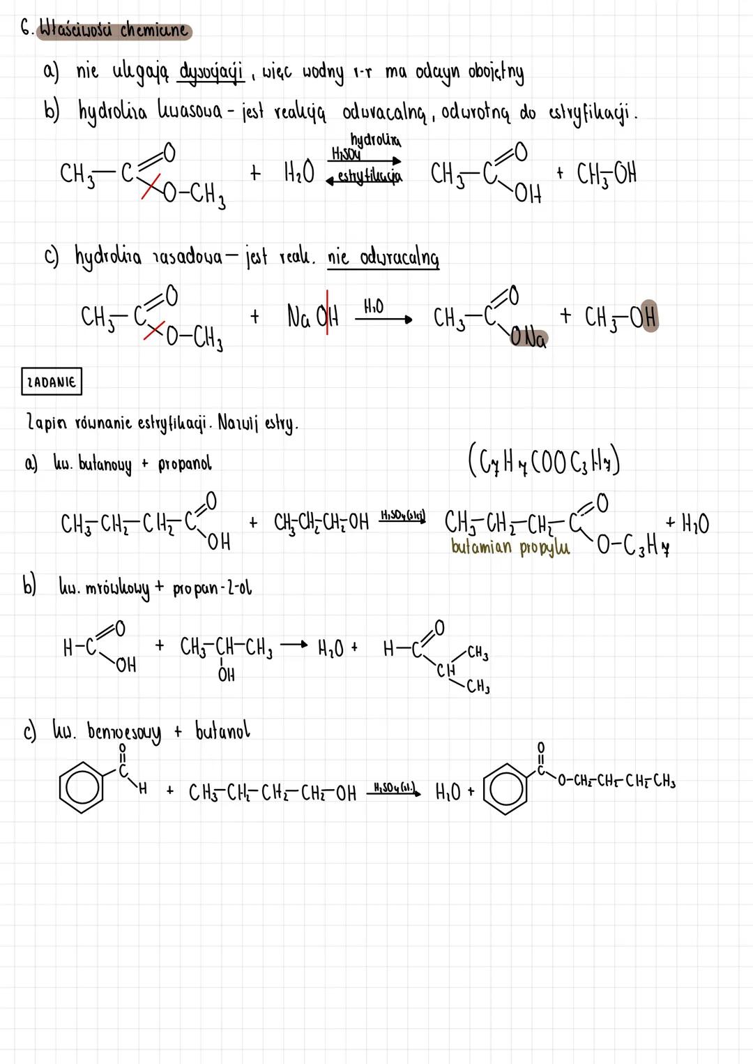 --- OCR Start ---
CH₃-0-C-CH3
triotan
propano-1.2.3-triylu
CH-O-C-CH
CH50-C-CH3
4. homeria estrów
a) nhieletowa
CH₂CH₂CH₂C=0
bulanian metylu