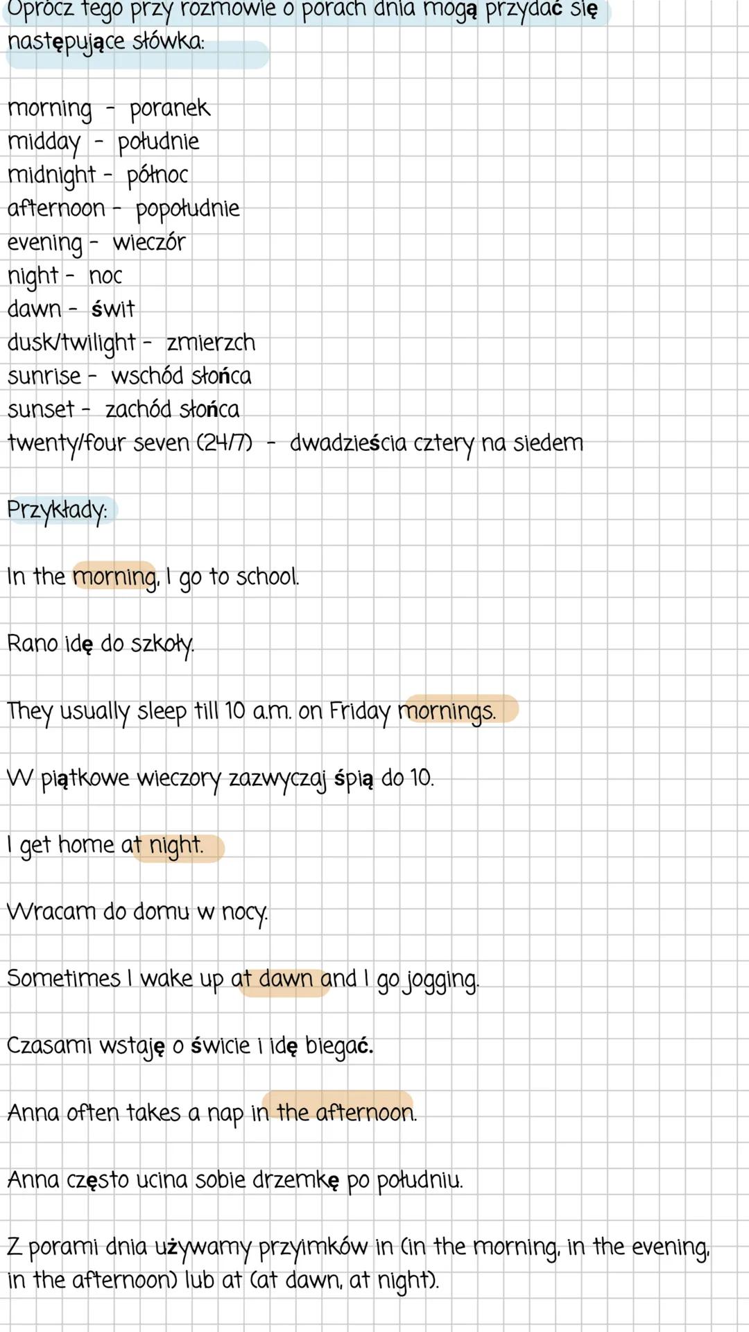 # Angielski
godziny
Godziny po angielsku: kwadrans, wpół do, za
a quarter past, a quarter to, a quarter after
Wyrażenie pełnej godziny po