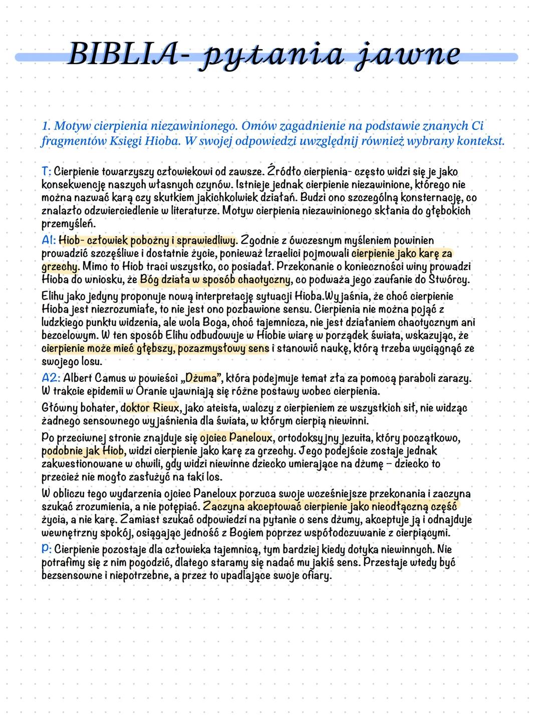 2. Człowiek wobec niestałości świata. Omów zagadnienie na podstawie
znanych Ci fragmentów Księgi Koheleta. W swojej odpowiedzi uwzględnij
ró