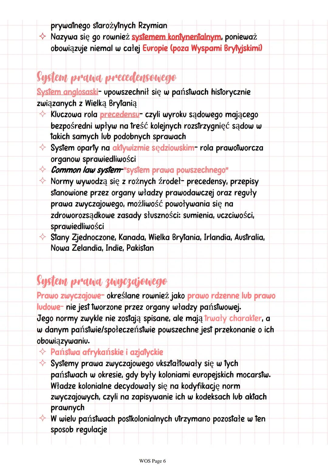 # System prawa
Jest to uporządkowany zbior regulacji, ktorego elementy są ze sobą
powiązane.
W skrocie- są to normy prawne obowiązujące w