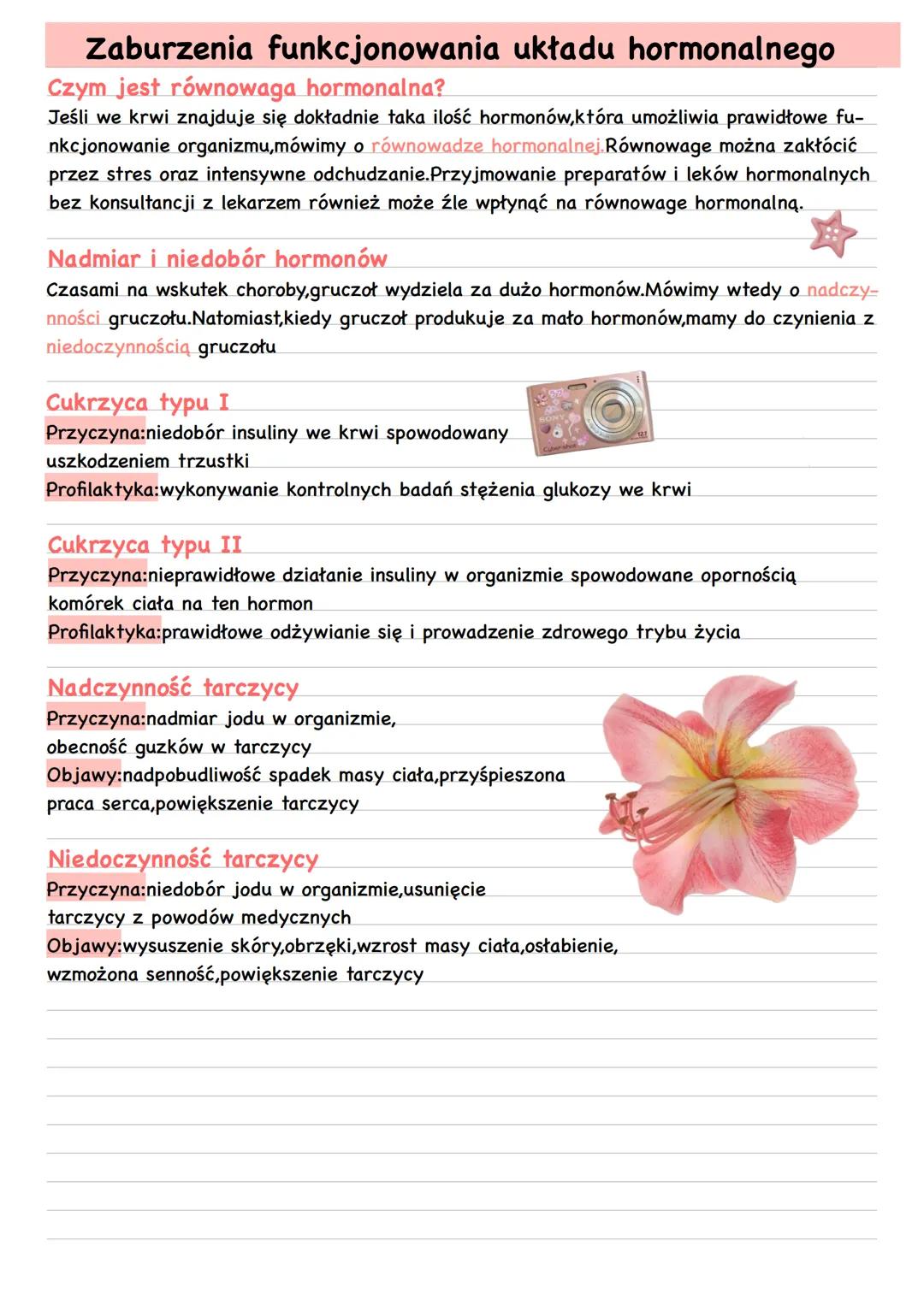 Zaburzenia funkcjonowania układu hormonalnego