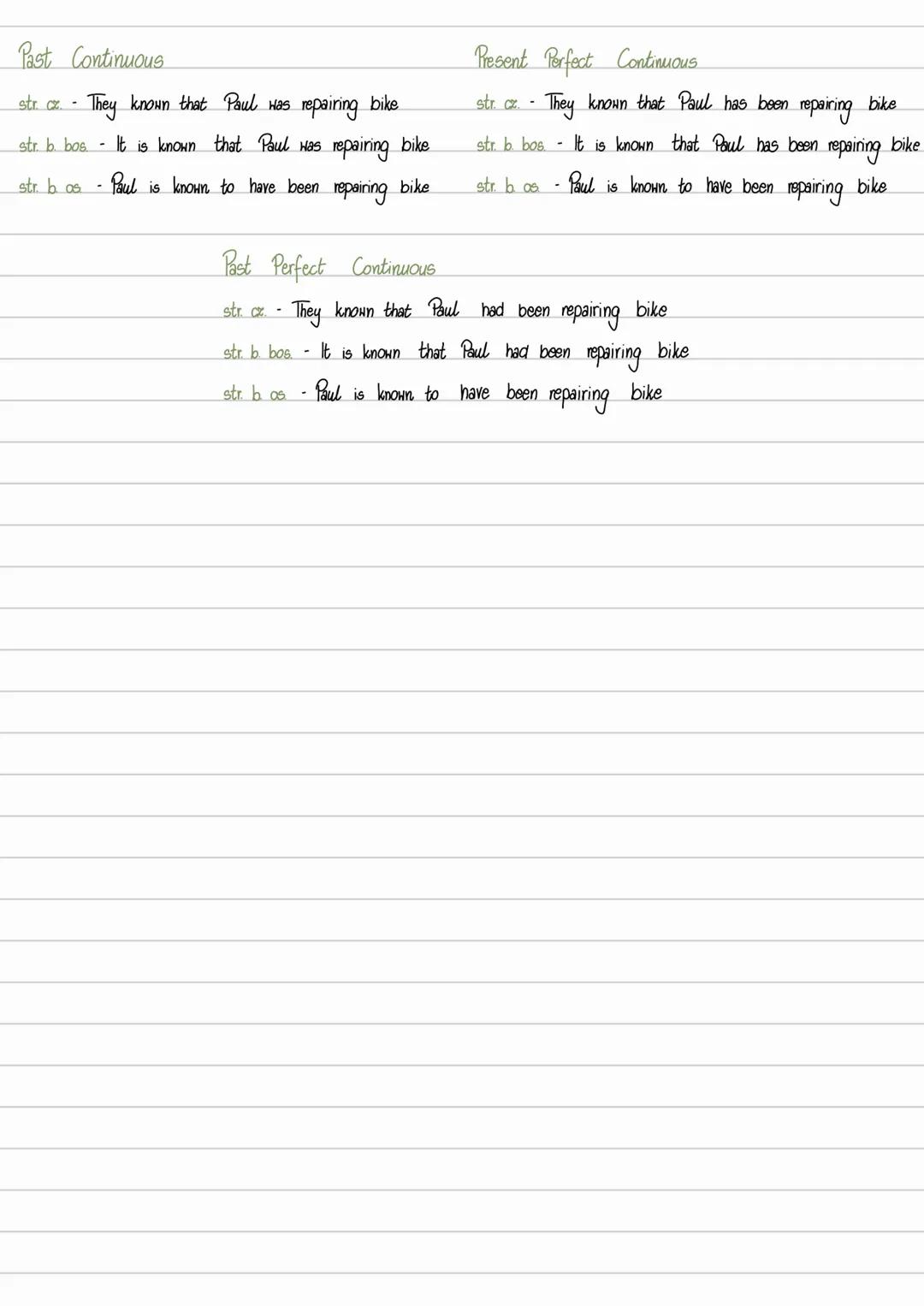 # PERSONAL & IMPERSONAL
## CONSTRUCTIONS-
Present Simple
str. c. They known that Paul repairs bike
str. b bos It is known that Paul repai