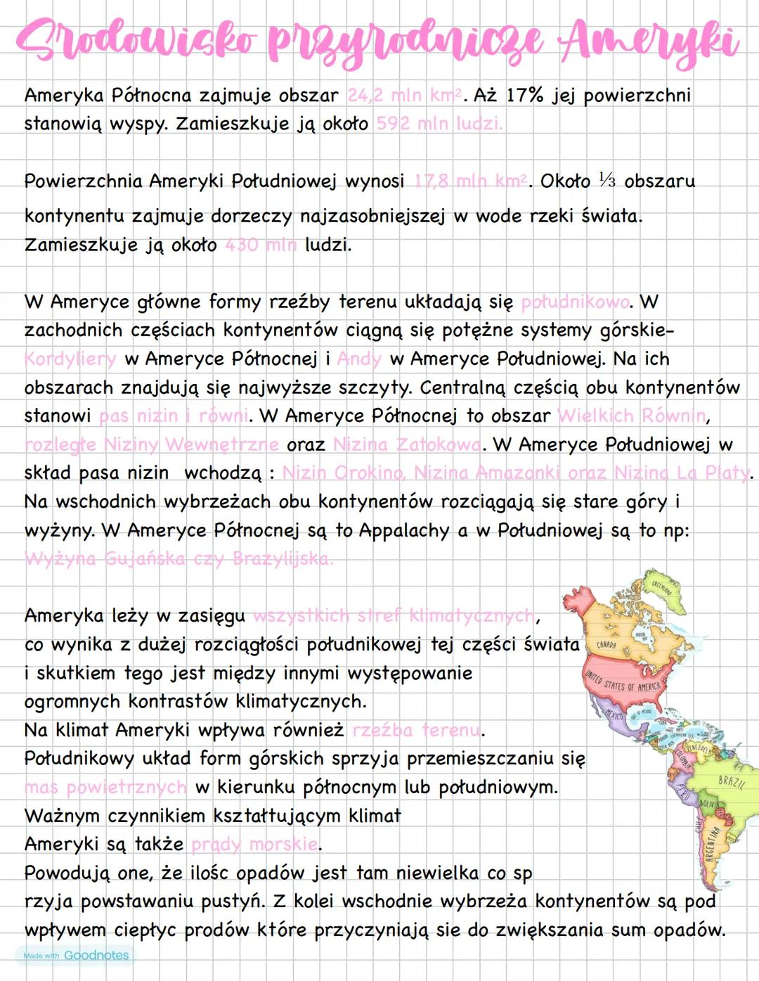 # Srodowisko przyrodnicze Ameryki
Ameryka Północna zajmuje obszar 24,2 mln km². Aż 17% jej powierzchni
stanowią wyspy. Zamieszkuje ją około
