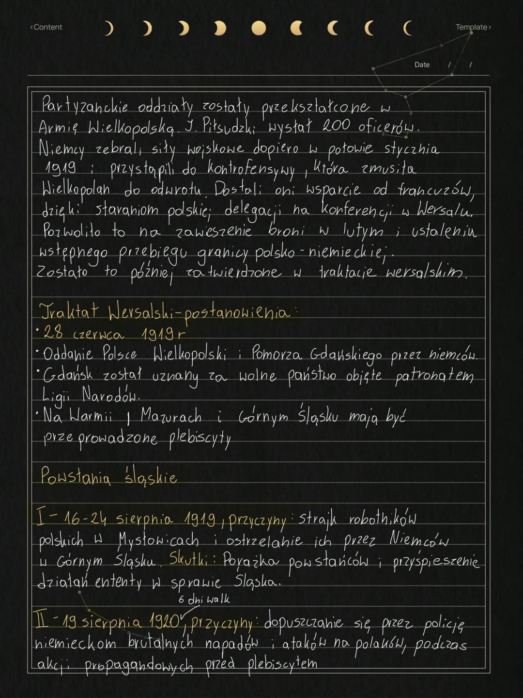 <Content )))...(☐(
I
Date
•Niemcy zwolnili Józefa Piłsudzkiego 10 listopada 1918,
tego samego dnia przybył on do Warszawy i 11
listopada prz
