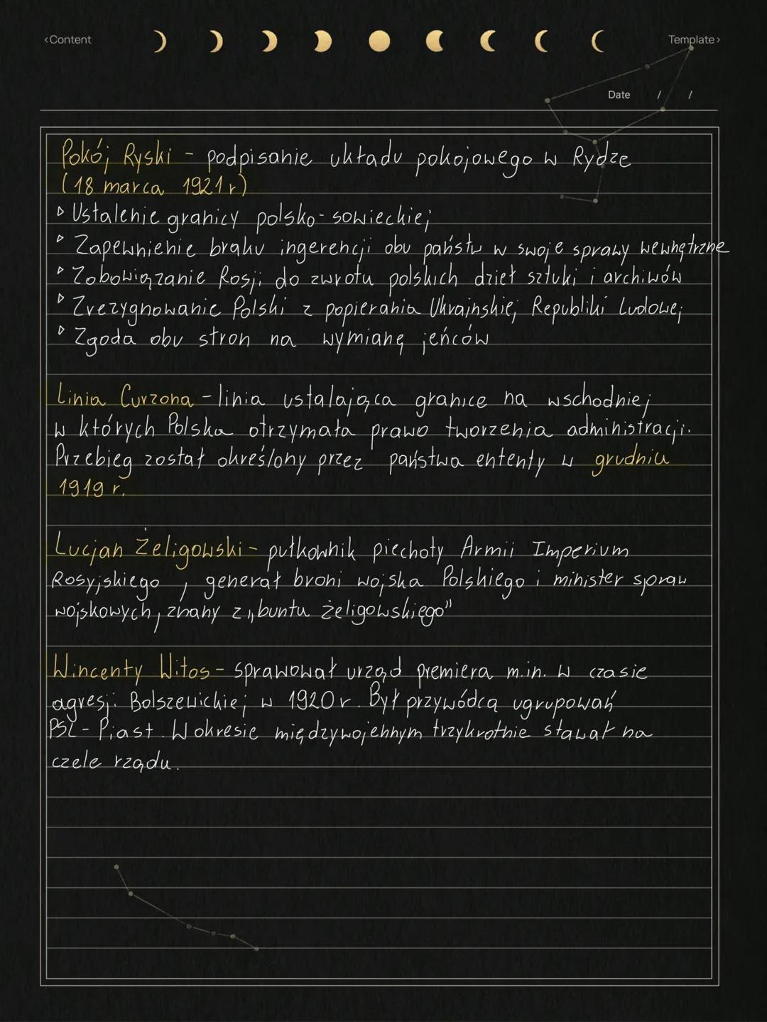 <Content )))...(☐(
I
Date
•Niemcy zwolnili Józefa Piłsudzkiego 10 listopada 1918,
tego samego dnia przybył on do Warszawy i 11
listopada prz