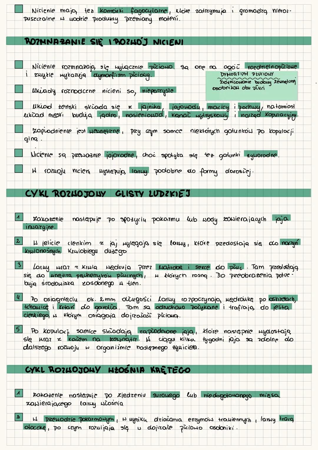 # nicienie
Nicienie zamieszkują, różnorodne środowiska: dno moiz, a takze glebe.
Około POLOна pornanych godunków to pasozyty roślin grey b