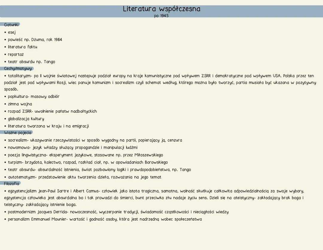 Literatura współczesna