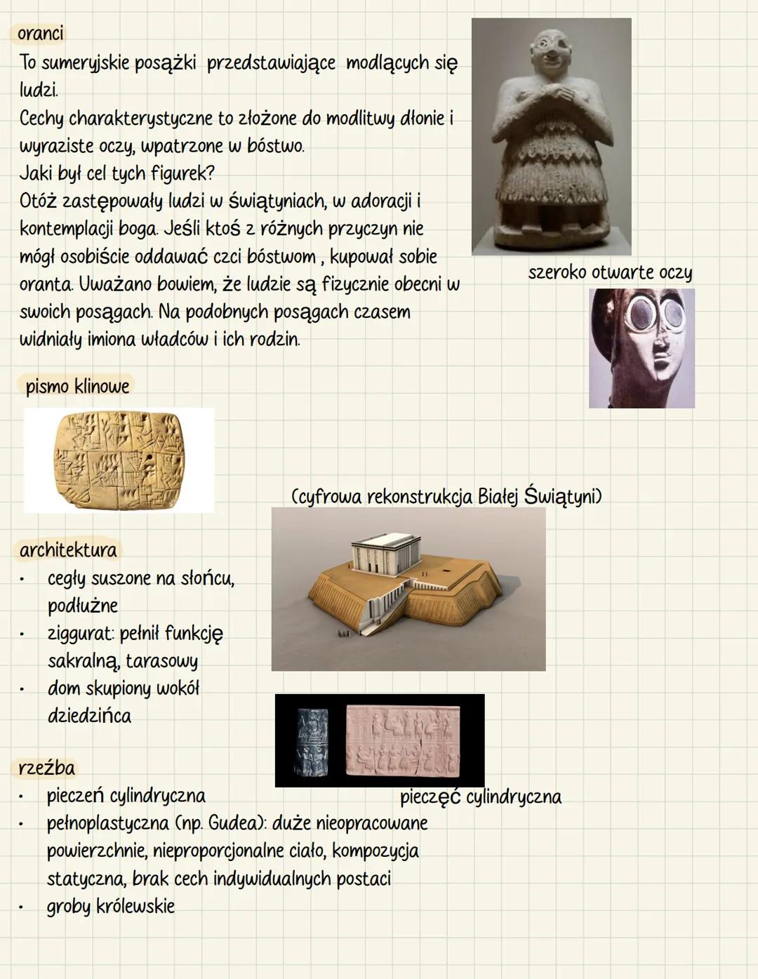 # Mezopotamia
# Okres summeryjsko - akadyjski
inkrustacja - technika polegająca na tworzeniu ozdobnej kompozycji z
cienkich i odpowiednio