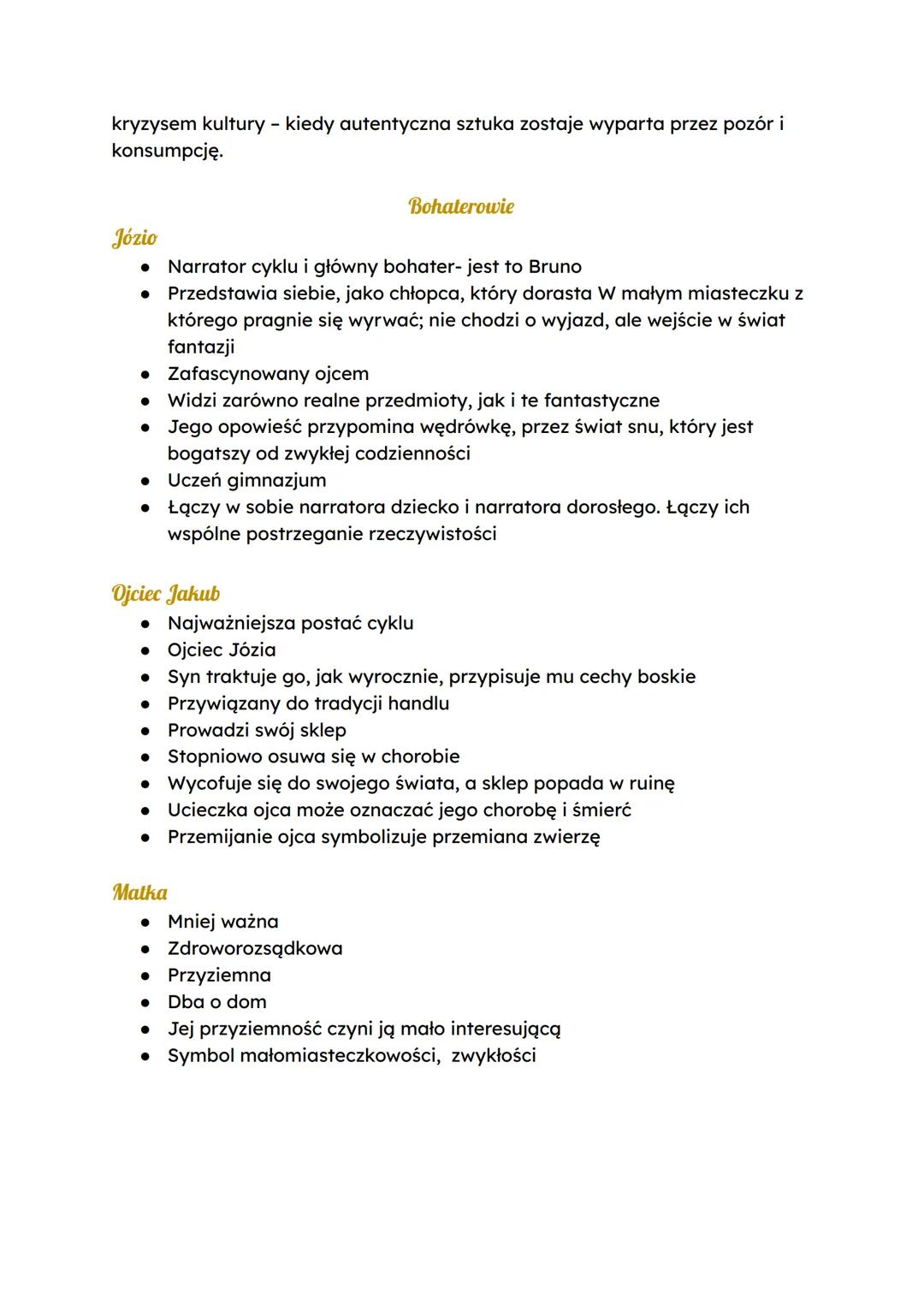 --- OCR Start ---
Sklepy cynamonowe
O autorze Bruno Schulz
• Urodzony w drohobyczu
Pochodził z zasymilowanej rodziny żydowskiej
Jego rodzice
