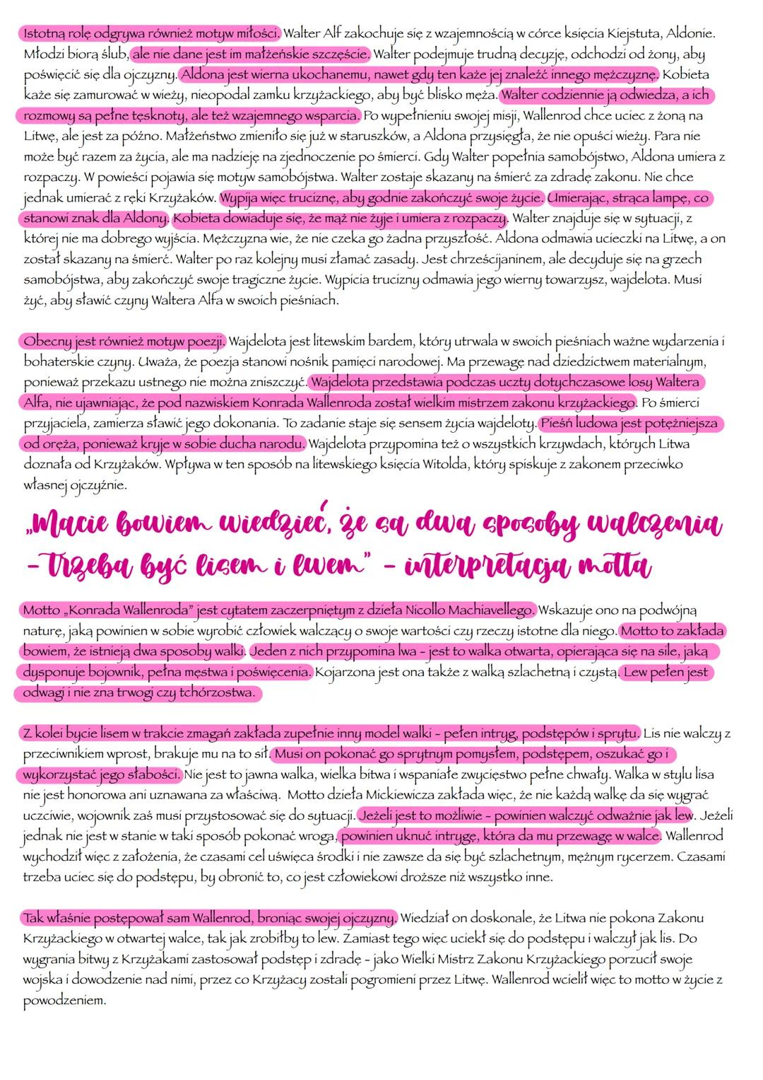 --- OCR Start ---
W dalszej części utworu, na jaw wychodzą prawdziwa tożsamość i misja Konrada. Bohater urodził się na litewskiej wsi.
Jako