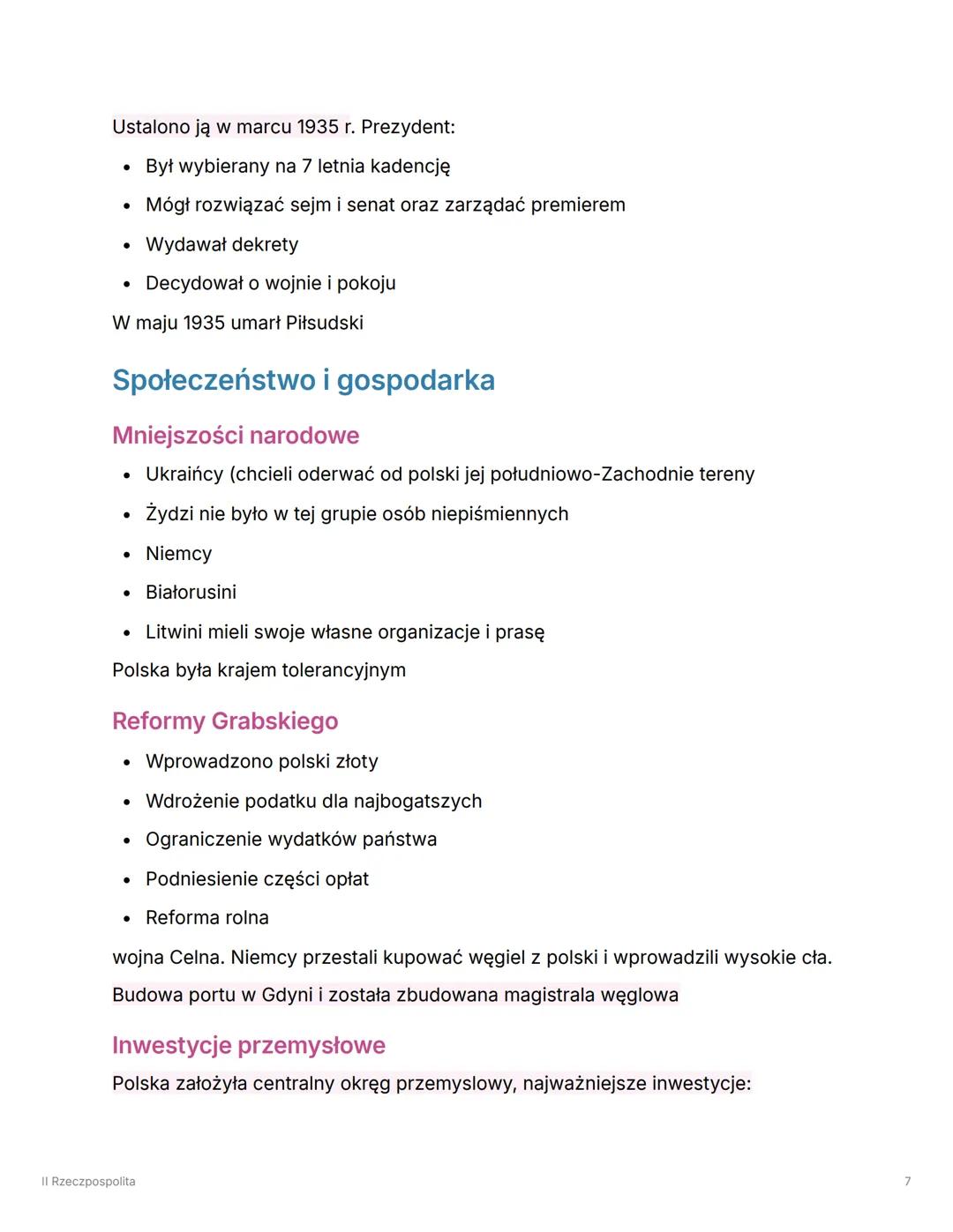 --- OCR Start ---
II Rzeczpospolita
odrodzenie Rzeczypospolitej
pierwsze ośrodki władzy
- w królestwie polskim w Warszawie powstała rada reg