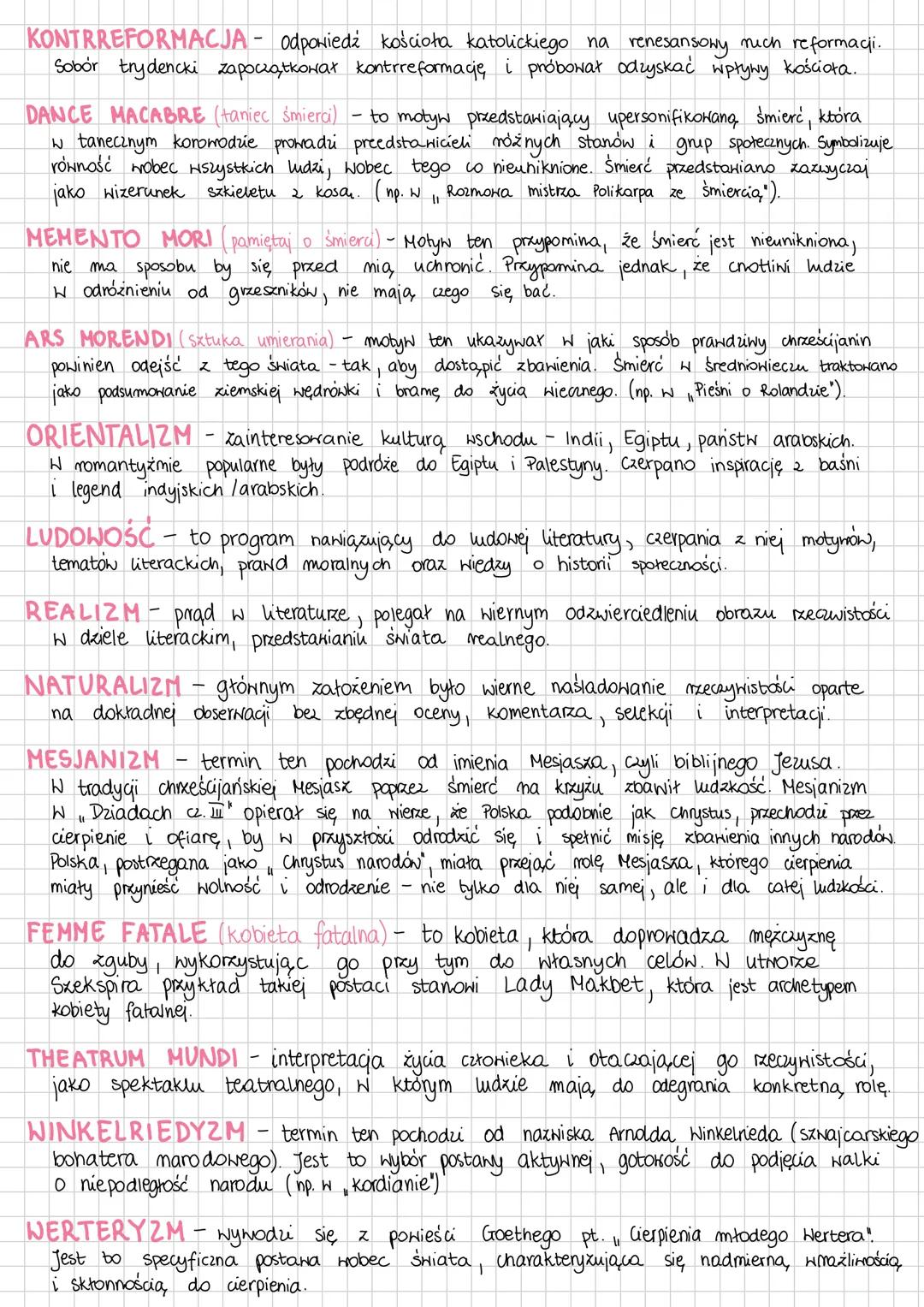 # POJECIA MATURA ROZSZERZONA
J.POLSKI
ARCHETYP (PIERHONZOR) - pierwotny wzorzec postaci, zdarzenia, motynu, symbolu lub schematu, który zos