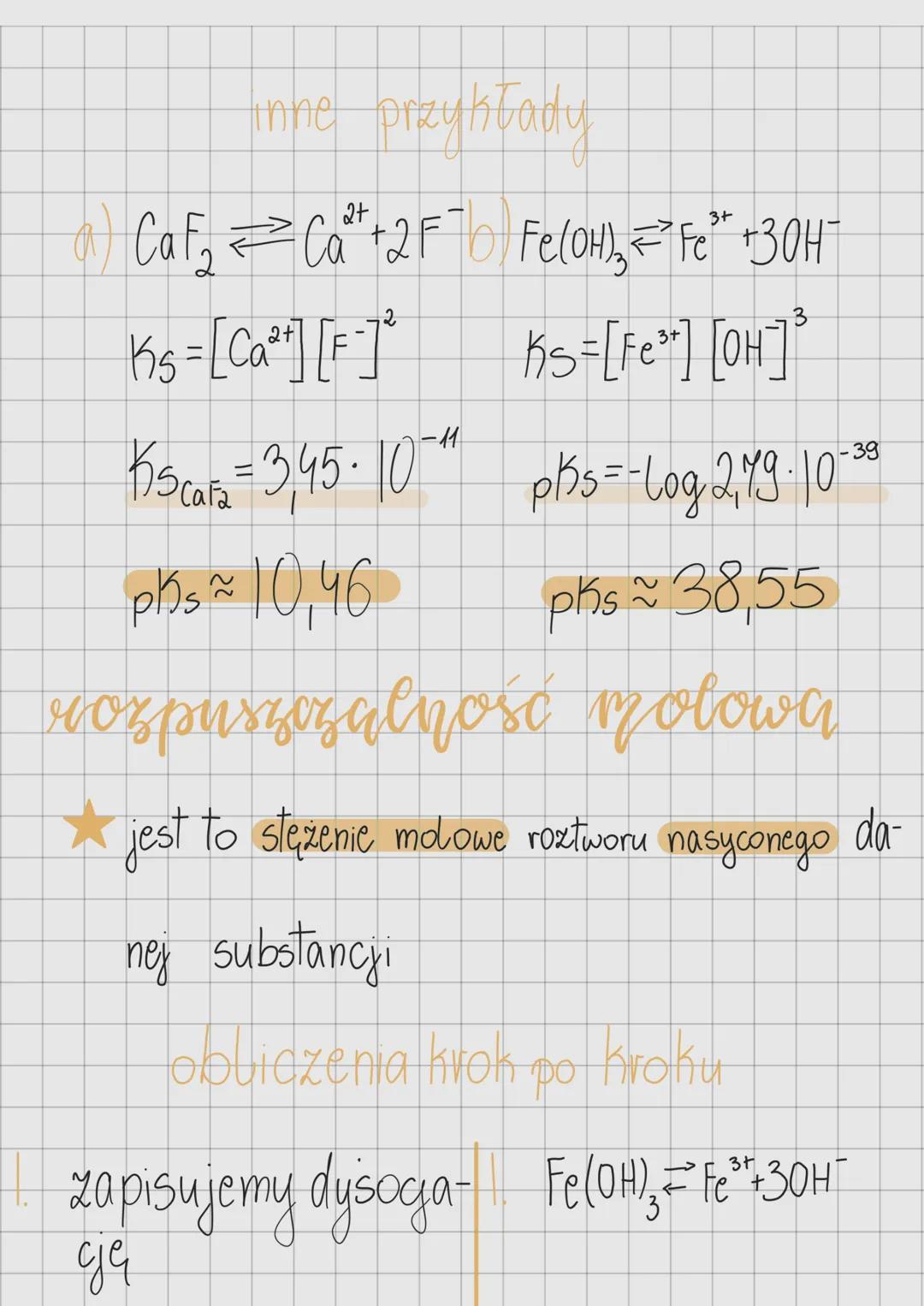 * jest to iloczyn stęzeń jonów podniesionych
do potęg równych współczynnikom ste-
chiometrycznym z równania dysocjacji,
znajdujących się w r