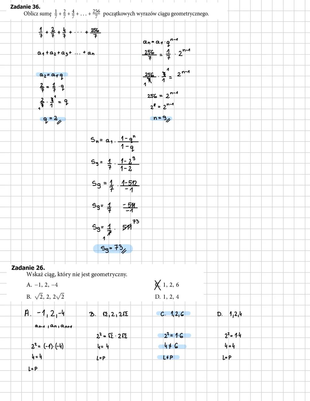 --- OCR Start ---
CIAG
GEOMETRYCZNY
WZÓR OGÓLNY:
an = a₁q<sup>n-1</sup> dla n≥2
iloraz ciągu
np. a₃ = a₁q<sup>2</sup>
ILORAZ CIĄGU:
q = a<