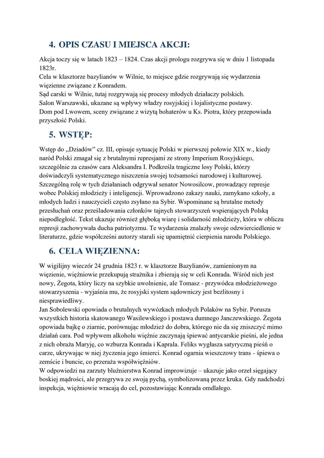 # DZIADY CZ.III
1. GENEZA UTWORU:
* Kontekst biograficzny - po powstaniu listopadowym Mickiewicz osiadł we Francji,
gdzie tworzył dla W