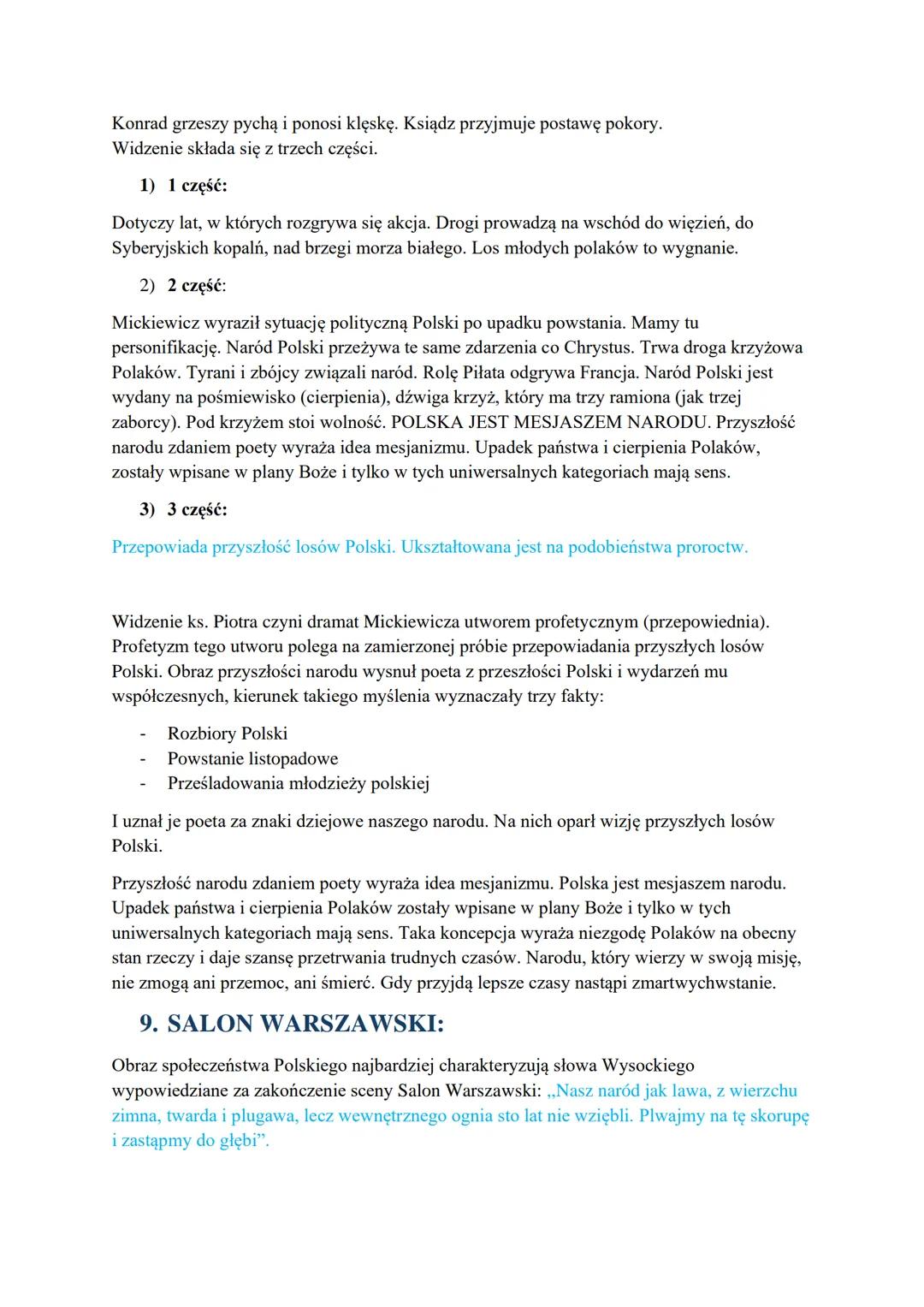 # DZIADY CZ.III
1. GENEZA UTWORU:
* Kontekst biograficzny - po powstaniu listopadowym Mickiewicz osiadł we Francji,
gdzie tworzył dla W