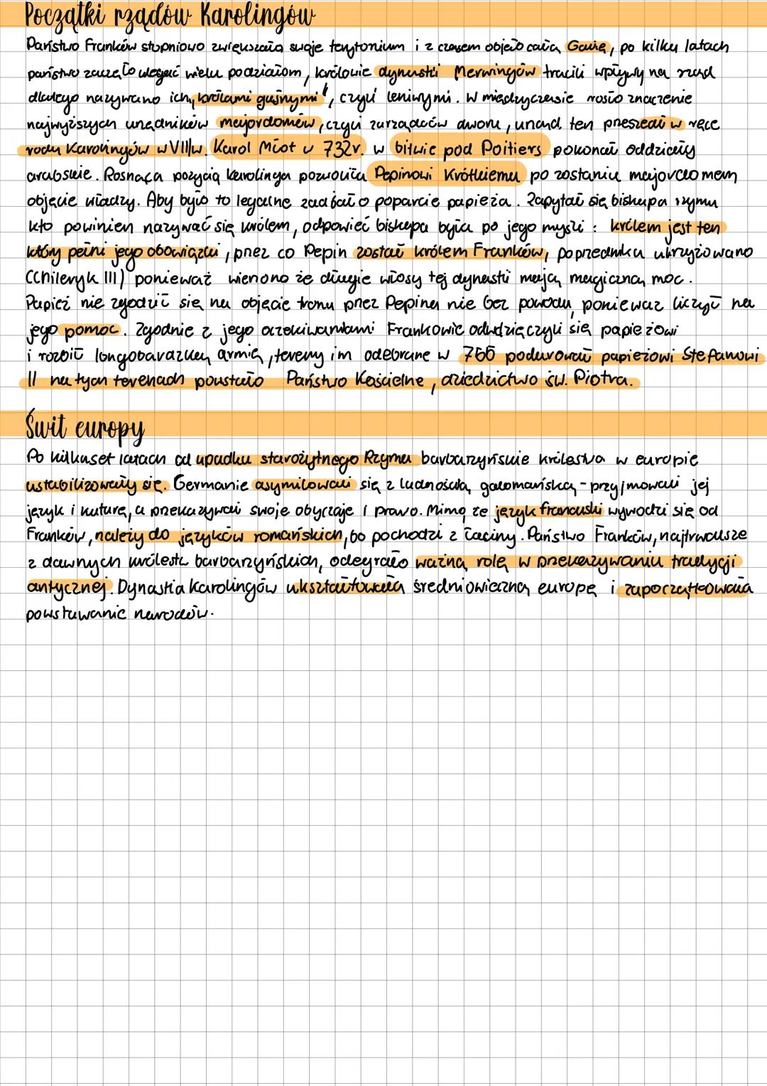 # Na gruzach imperium rzymskiego
Daty:
* 476r - upadek cesarstva zachodnionymskiego
* 496r - chrzest Chiodwiga
* 732r - bitwa pod Po