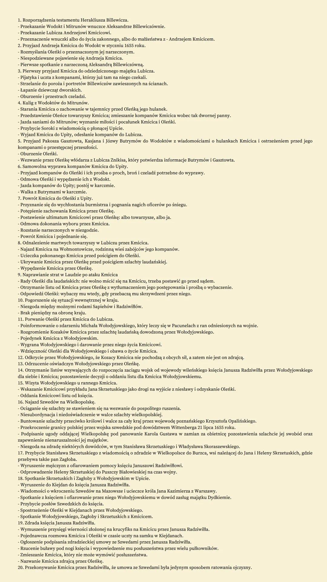 # potop henryk sienkiewicz
gatunek; powiesc historyczna
czas; 1655-56
miejsce; Rzeczpospolita
(zmudni, wielkopolska,
podlasie, slask, warsz