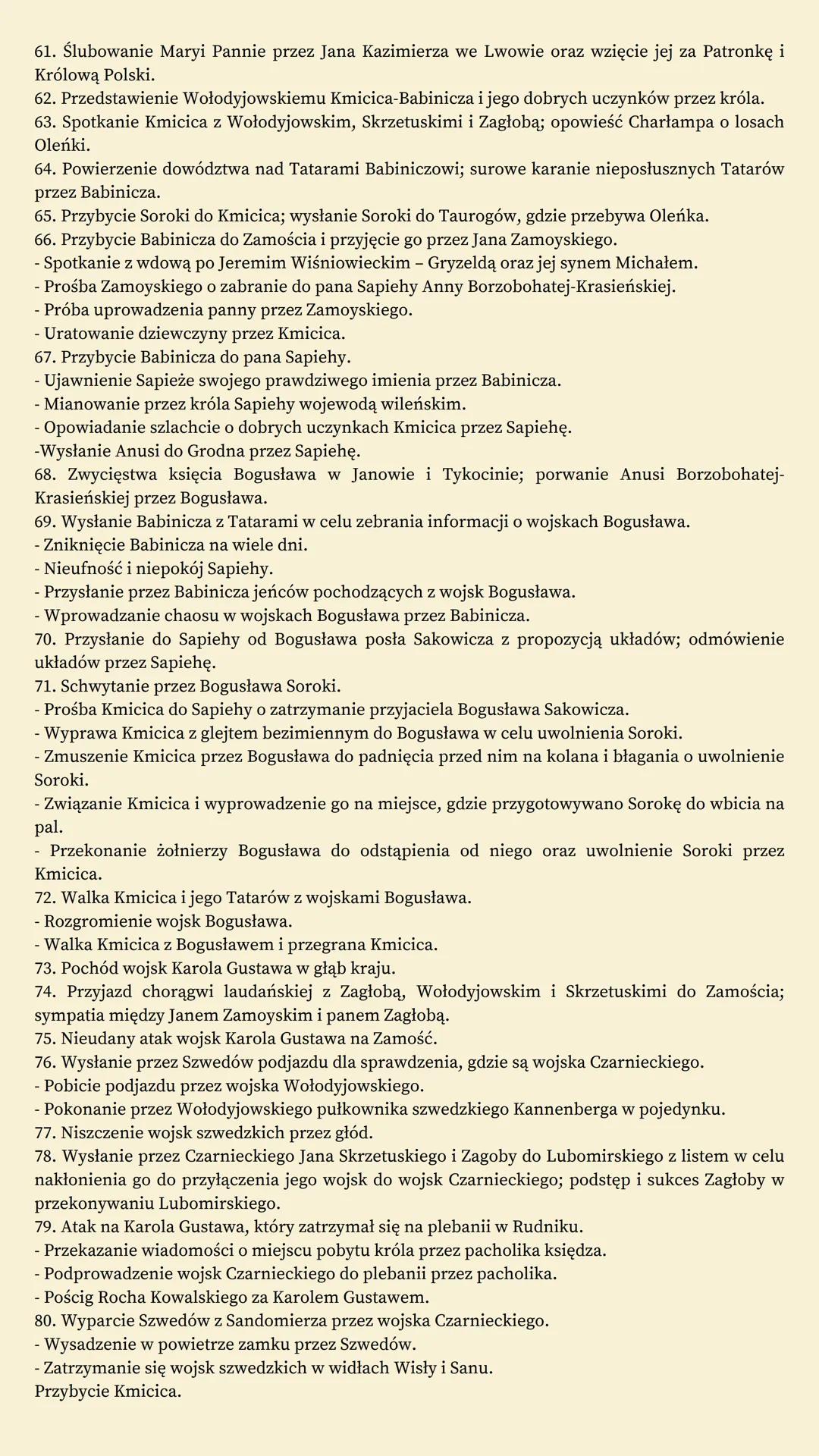 # potop henryk sienkiewicz
gatunek; powiesc historyczna
czas; 1655-56
miejsce; Rzeczpospolita
(zmudni, wielkopolska,
podlasie, slask, warsz