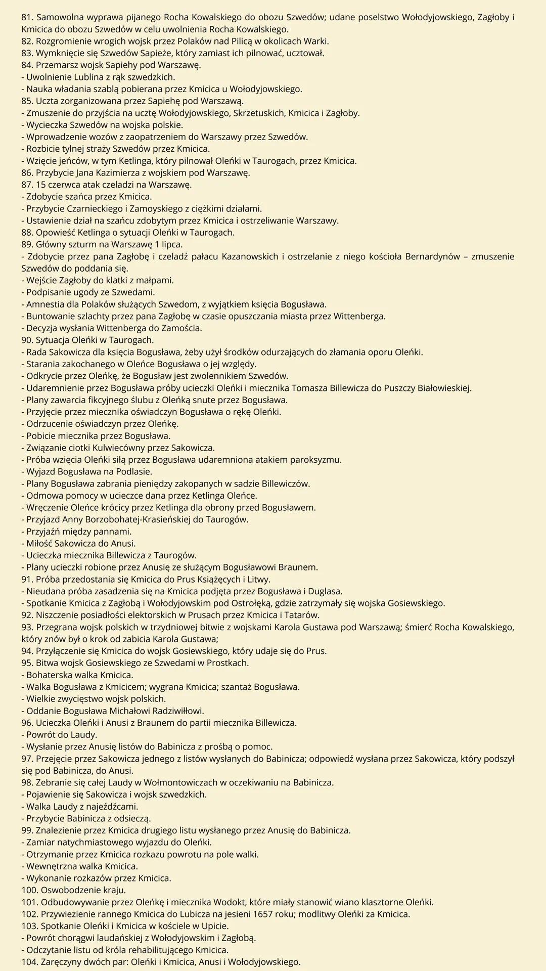 # potop henryk sienkiewicz
gatunek; powiesc historyczna
czas; 1655-56
miejsce; Rzeczpospolita
(zmudni, wielkopolska,
podlasie, slask, warsz