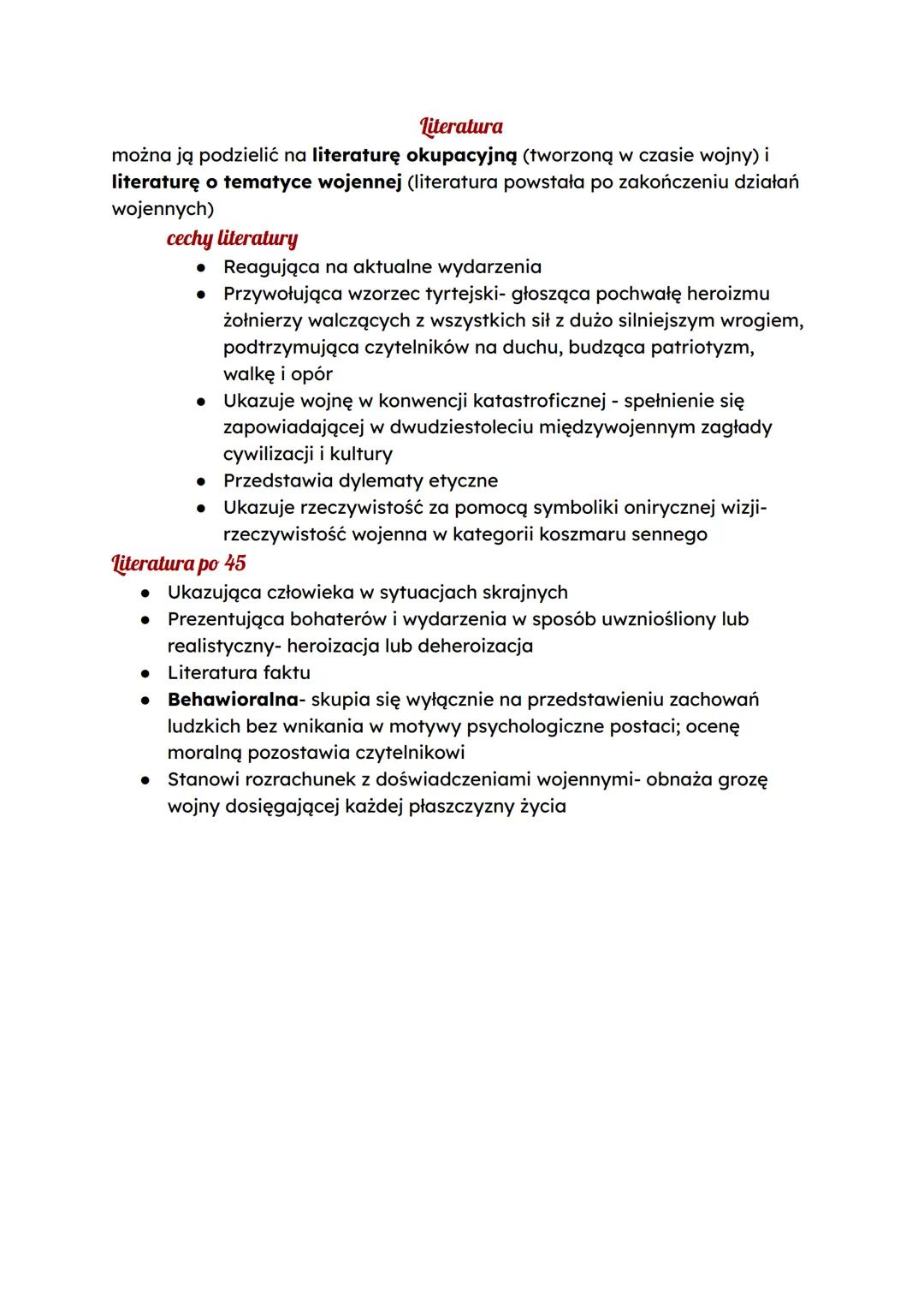 # Wojna i okupacja
Nazwa epoki: to krótki okres wyodrębniony ze względu na powszechność
oddziaływania II wojny światowej i jej globalny zas