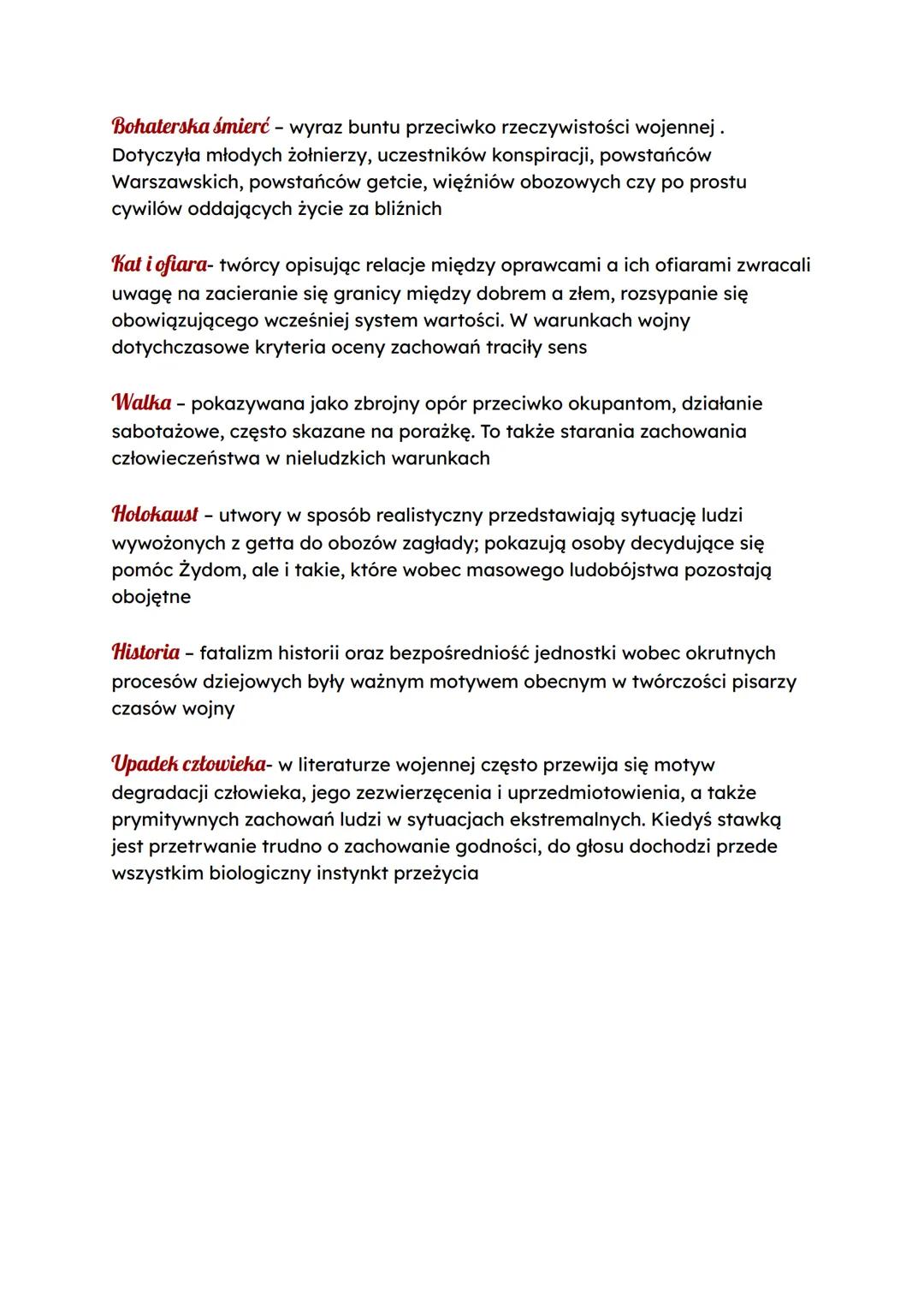 # Wojna i okupacja
Nazwa epoki: to krótki okres wyodrębniony ze względu na powszechność
oddziaływania II wojny światowej i jej globalny zas