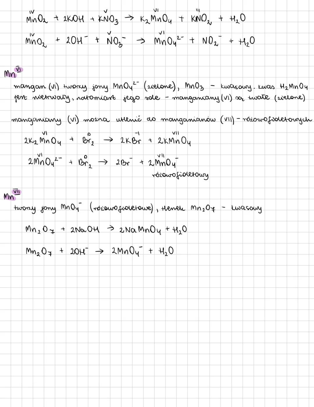 # MANGAN
srebrzystobiaty metal 2 różowym potyslewem, średioaktywny
25 Mn :
$1s^2 2s^2 2p^6 3s^2 3p^6 4s^2 3d^5$
↑↓
↑↑↑↑↑
èè walencyjne
25