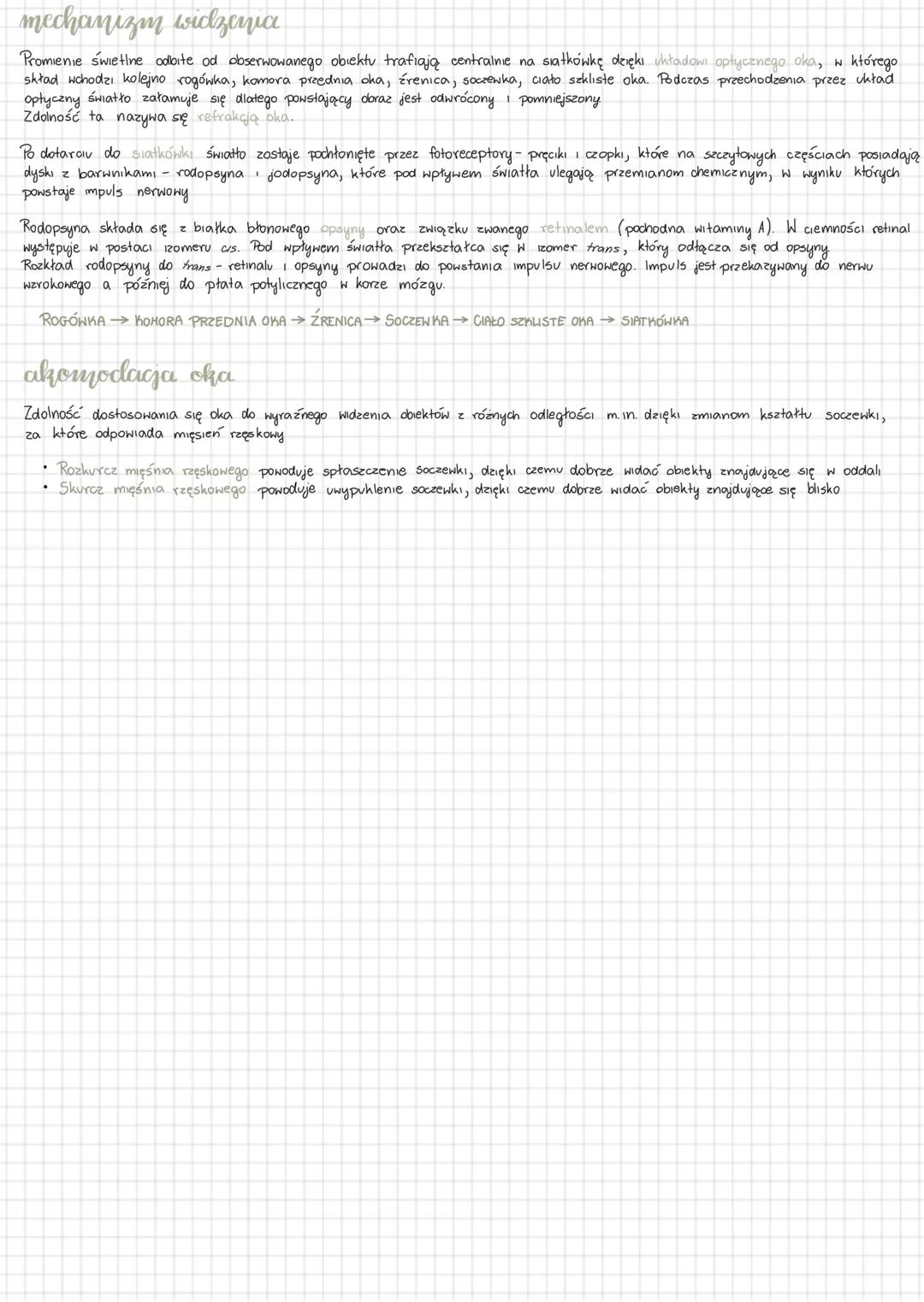 --- OCR Start ---
bulowa i działanie narządu wzroku
buclowa gałki oczиу
Gałka oczna wypełniona jest galaretowałym płynem, zwanym ciałem szkl