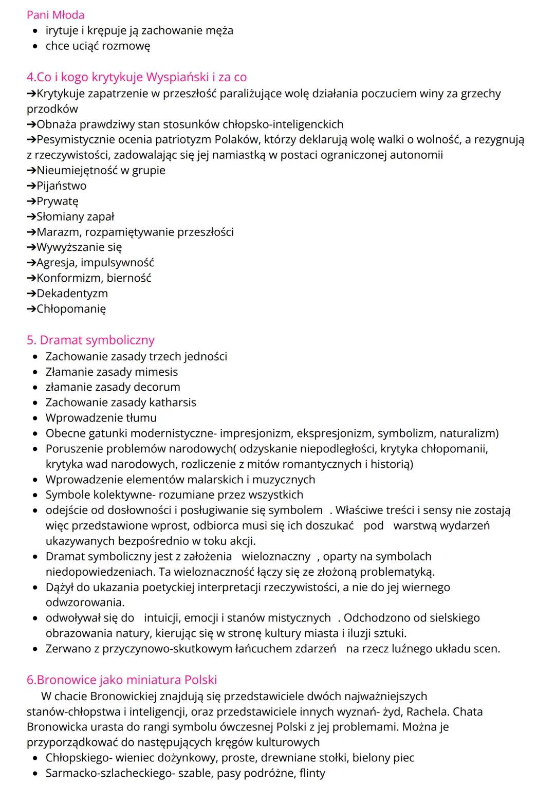 --- OCR Start ---
1.Obraz polskiej inteligencji
Wesele
• Zachwycają się wsią, przyrodą, wiejską ciszą, strojami, obyczajami, ale są to tylko