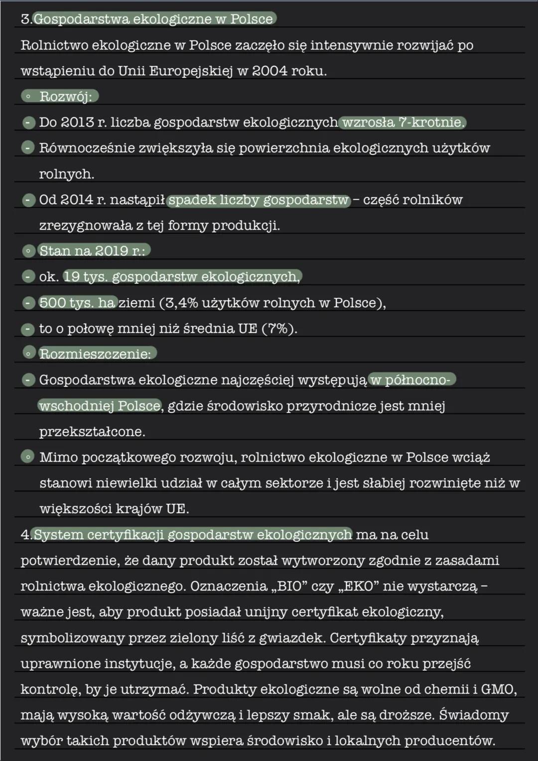 # Rolnictwo ekologiczne
w Polsce
1.Rolnictwo ekologiczne (biologiczne, organiczne, biodynamiczne) to
sposób gospodarowania oparty na współp